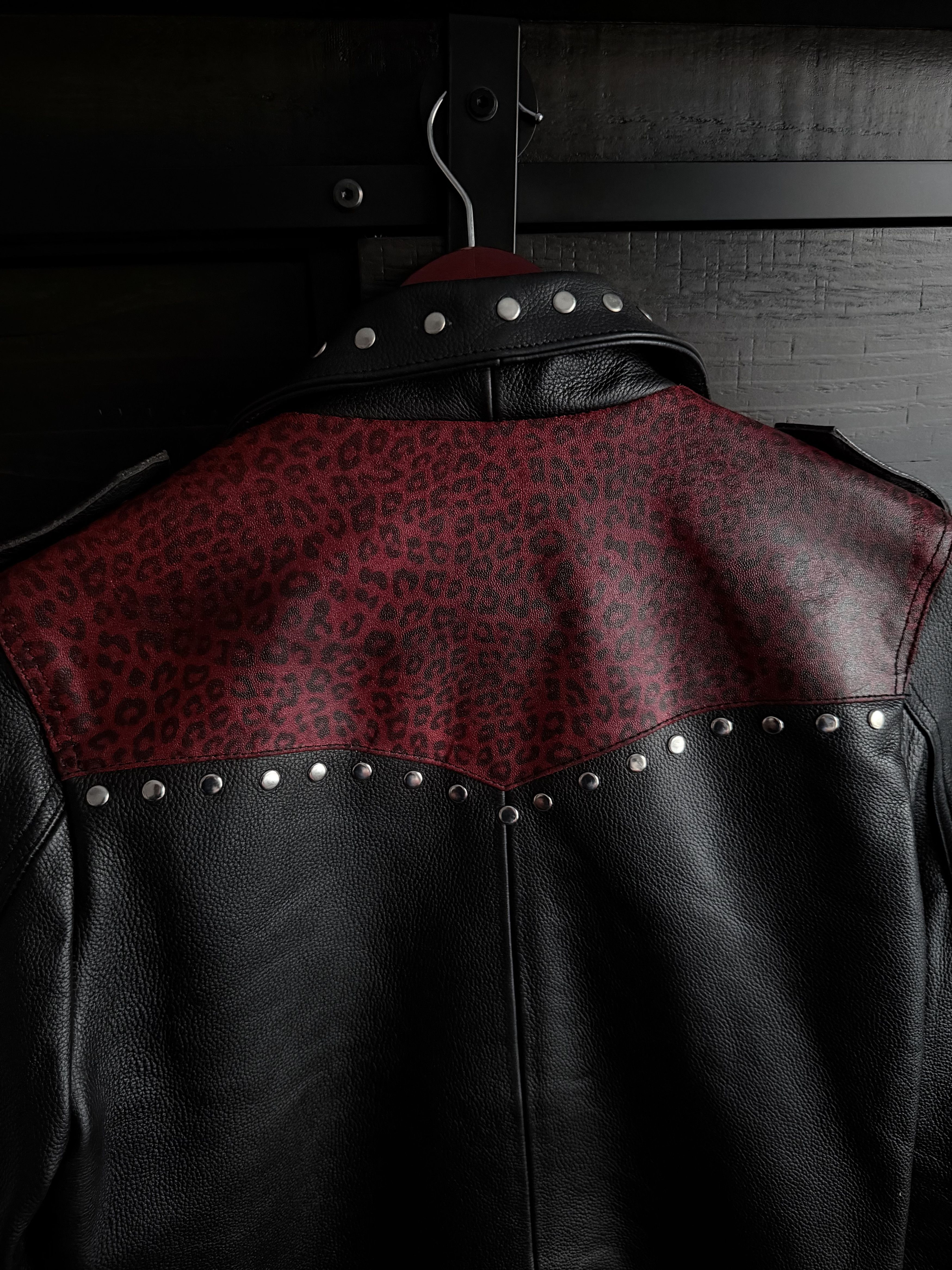 ALEXANDER DIGENOVA Alexander Digenova Studded Leopard Panel Moto Jacket Size US S / EU 44-46 / 1 - 2 Thumbnail