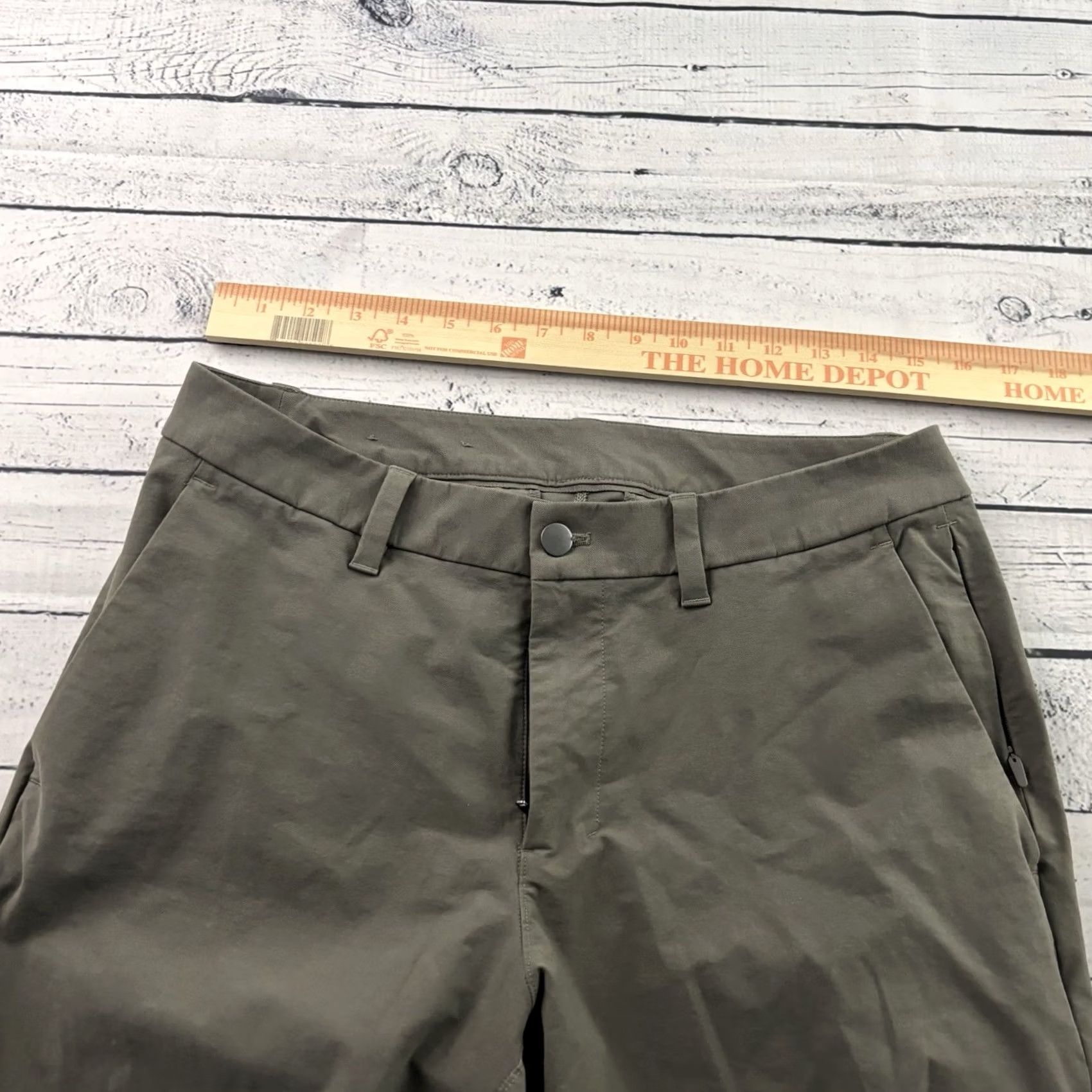 Lululemon Lululemon Slim-Fit 5-Pocket Pants Men 31x27 Gray Chino Vintage No N/A Size US 31 - 3 Thumbnail