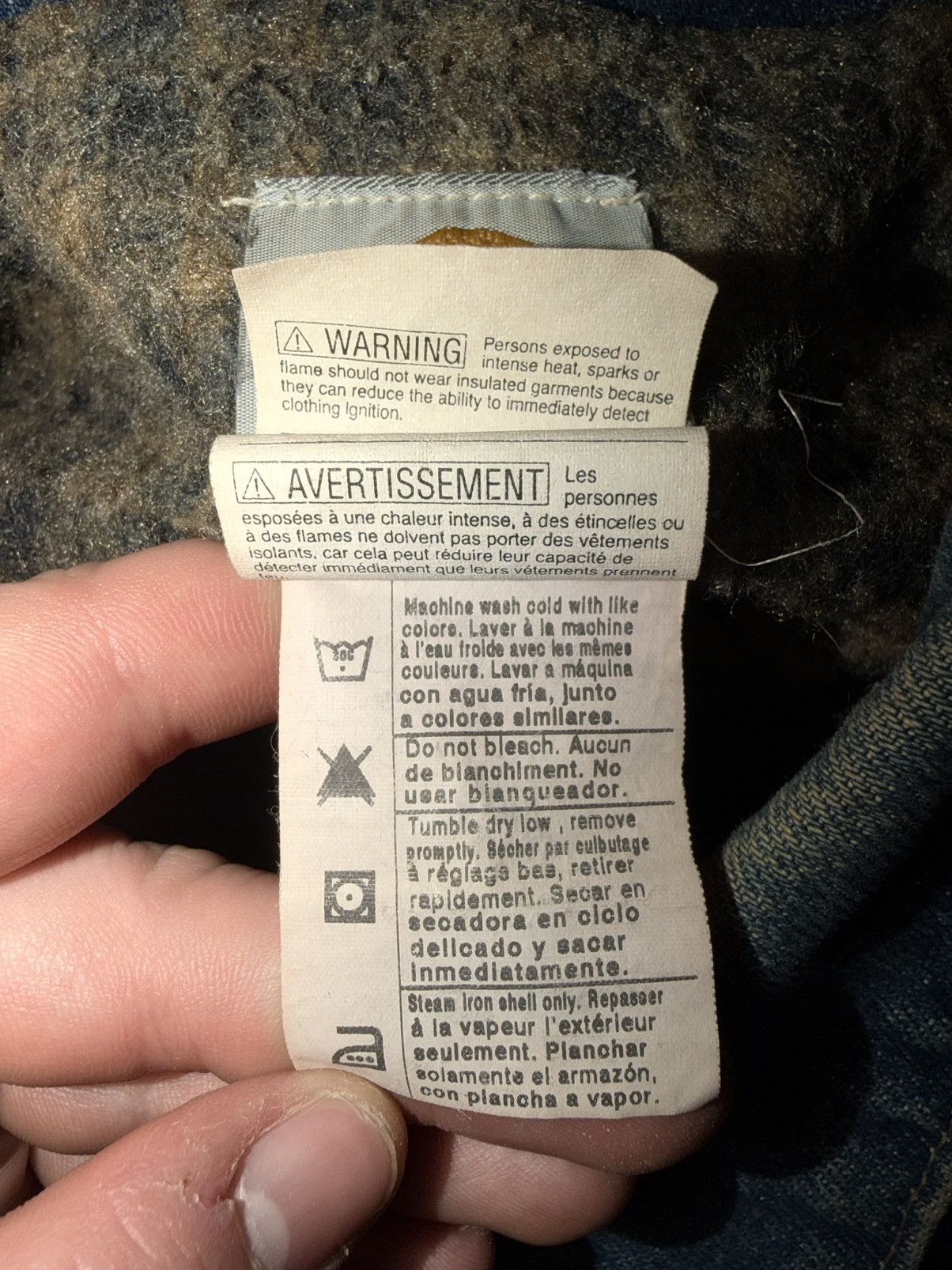 Carhartt Vintage Carhartt J11 Blanket Lined Work Denim Jean Jacket Size US XXL / EU 58 / 5 - 6 Thumbnail