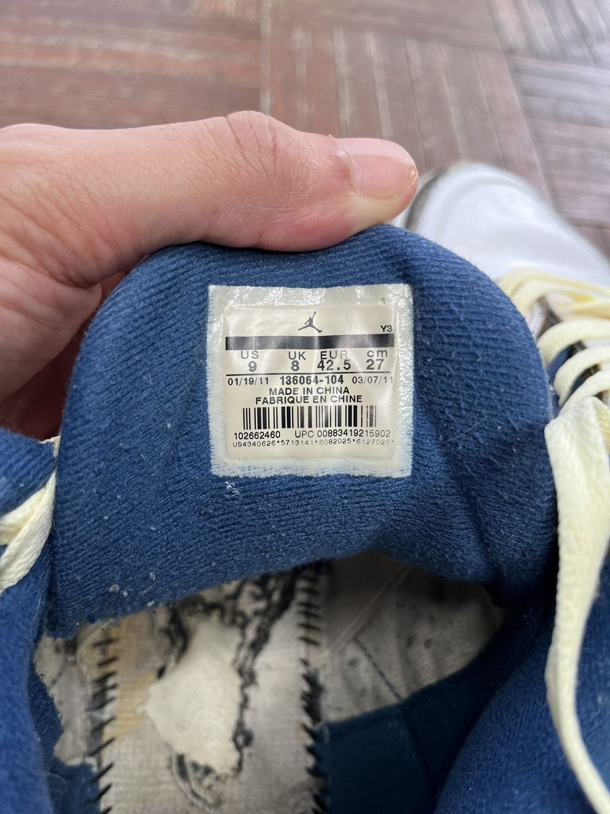 Jordan Brand × Nike Jordan 3 true Blue 2011 Release Size US 9 / EU 42 - 5 Thumbnail