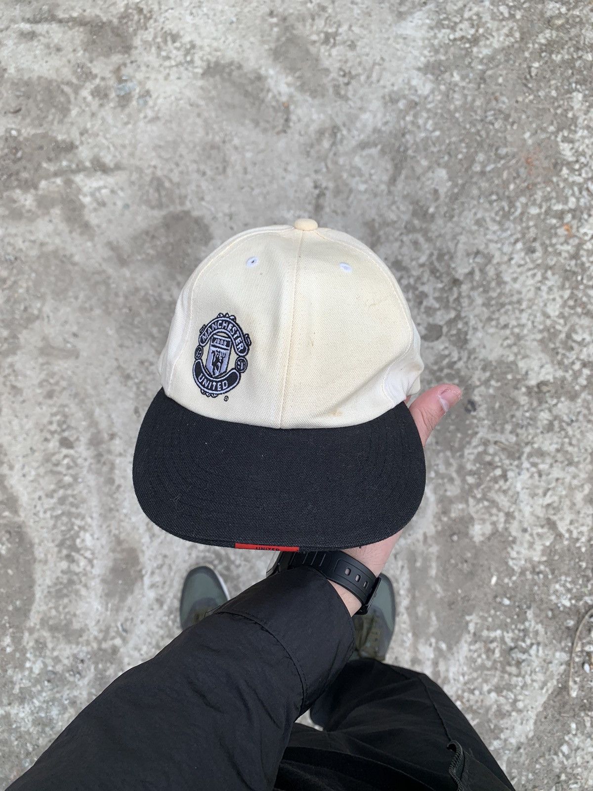 Nike × Vintage VINTAGE NIKE MANCHESTER UNITED SOCCER JERSEY HATS Y2K DRILL Size ONE SIZE - 2 Thumbnail