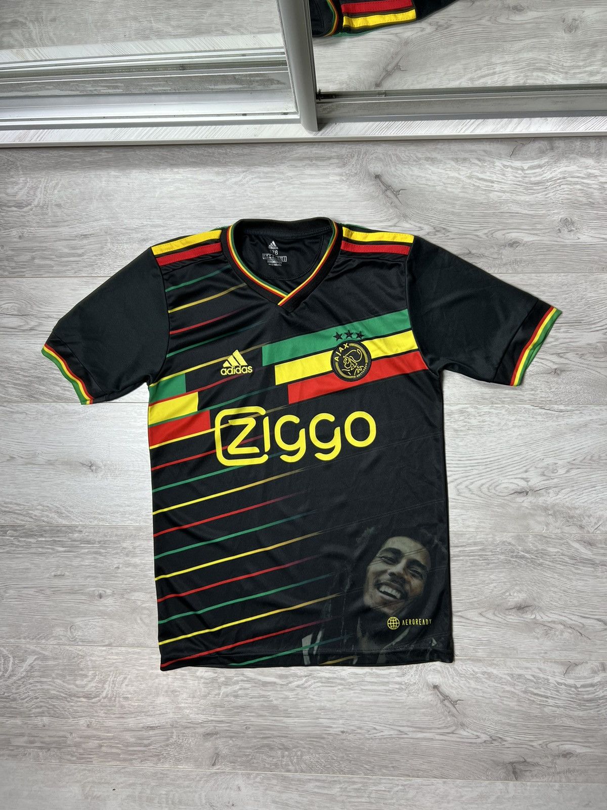 Rare Adidas Ajax 2022/23 Bob Marley Soccer Football Jersey