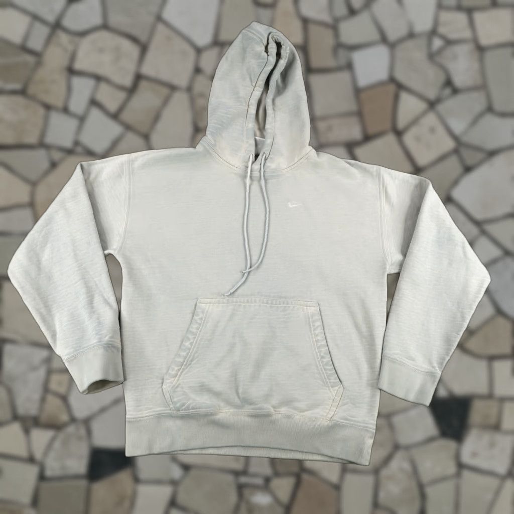 Nike Nike Hoodie Mens Small Gray Solo Swoosh Heavyweight Sweatshirt Pullover Size US S / EU 44-46 / 1 - 1 Thumbnail
