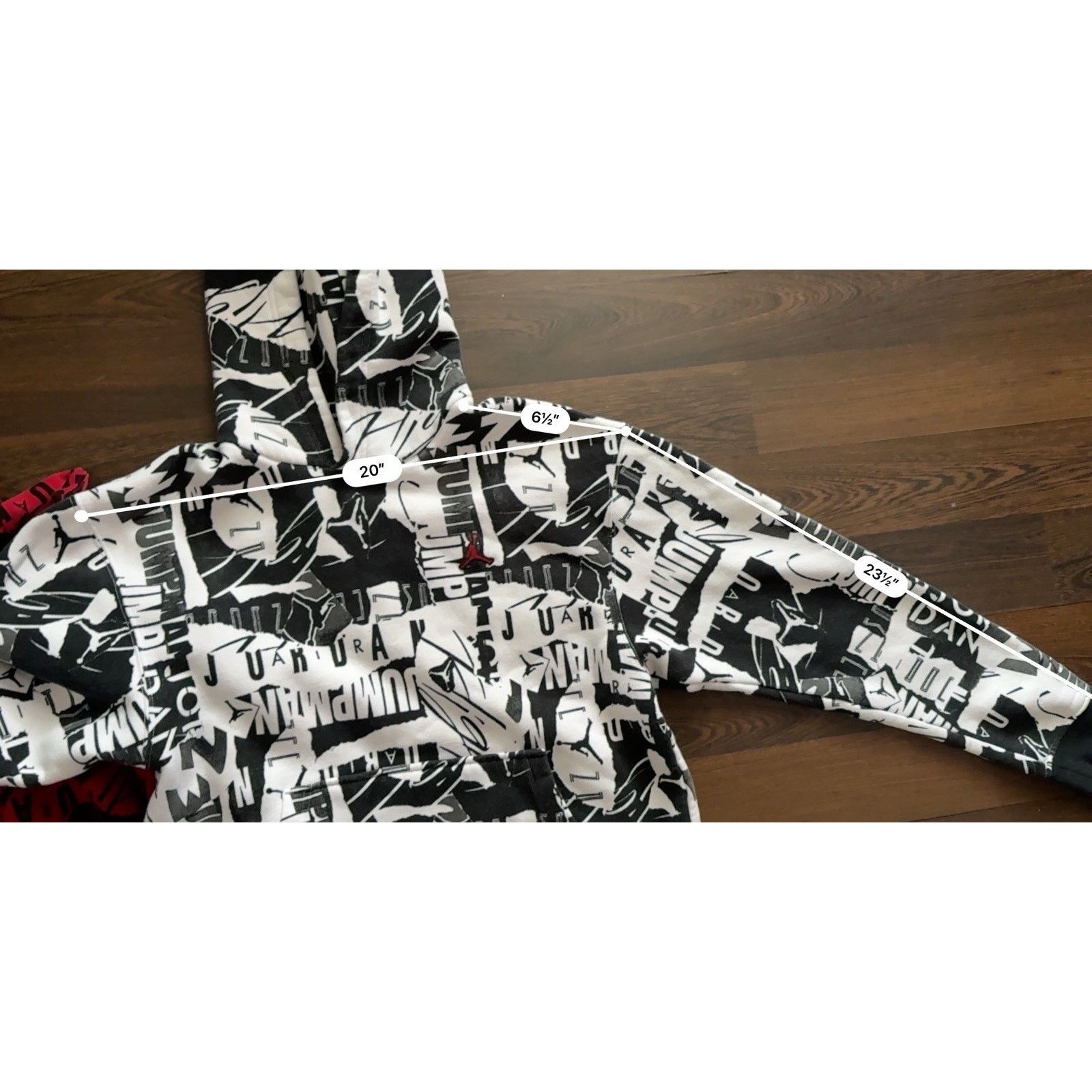 Jordan Brand Jordan Hoodie Wht/Blk Jumpman Mens Sweatshirt DA9814-100 SzM Size US M / EU 48-50 / 2 - 13 Thumbnail