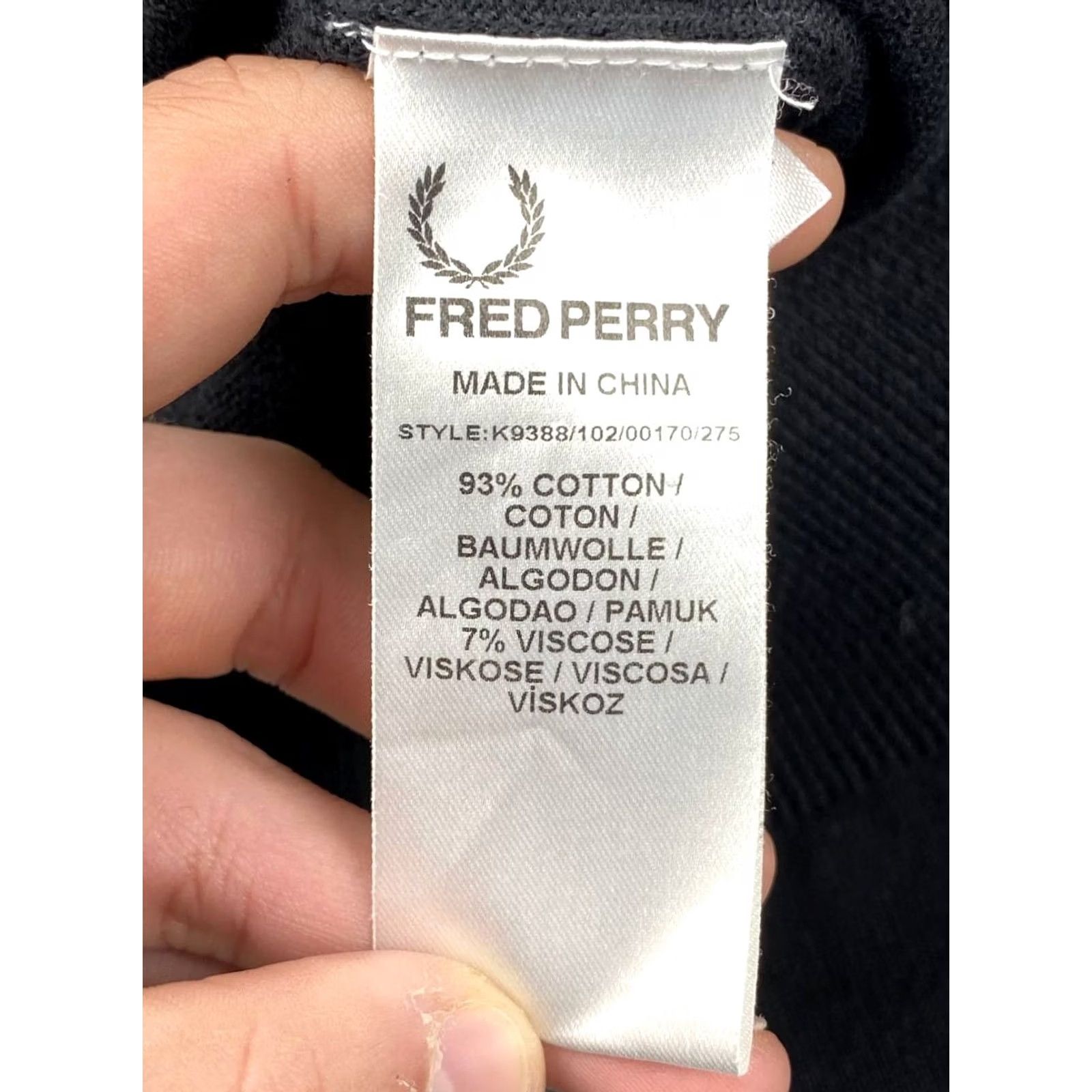 Fred Perry VINTAGE Fred Perry Cardigan Mens XL Black Knit Cardigan Logo Cotton Wool Winter Spring Fall Size US XL / EU 56 / 4 - 6 Thumbnail