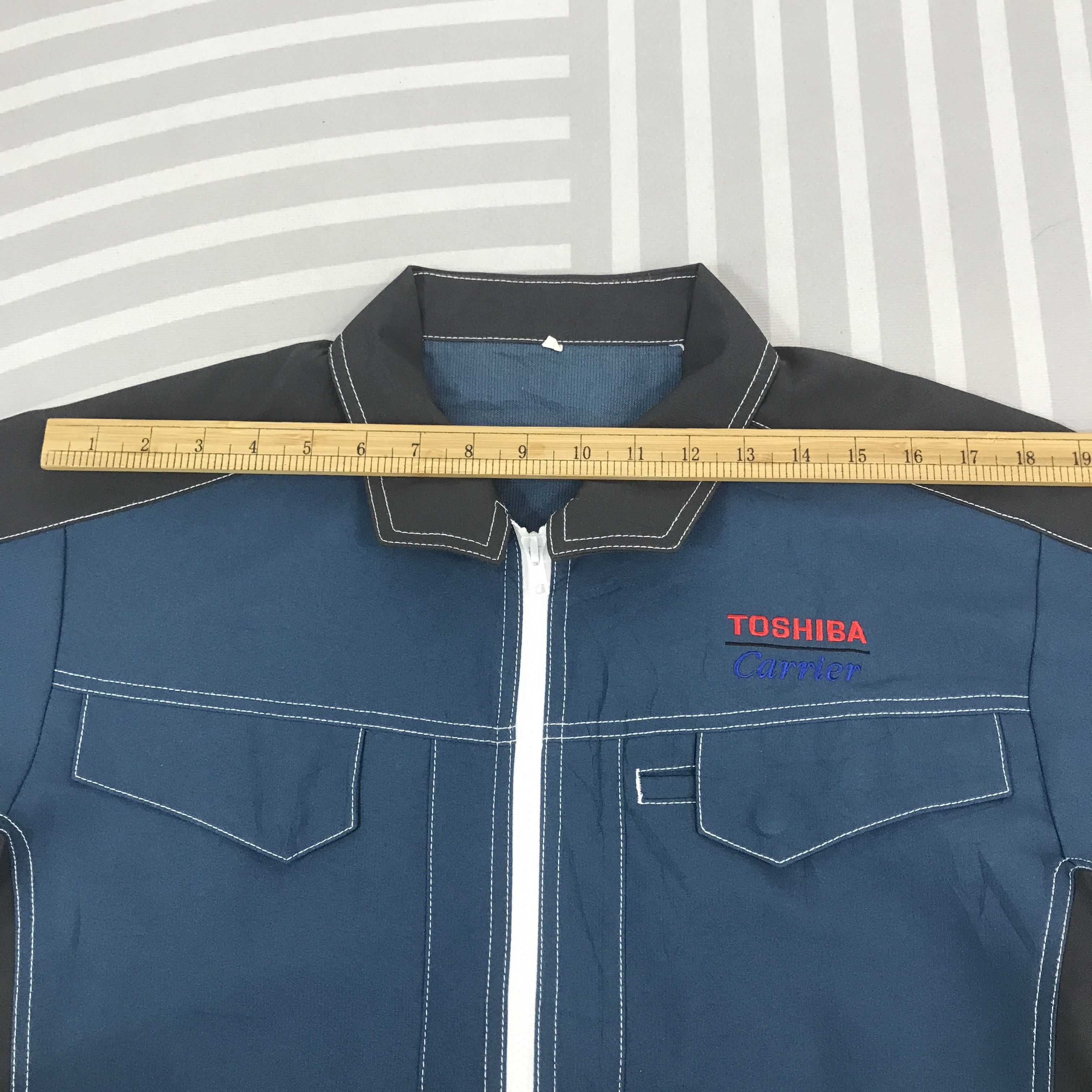 Japanese Brand × Vintage Vintage Og Toshiba Carrier Japan uniform Jacket Size US L / EU 52-54 / 3 - 5 Thumbnail
