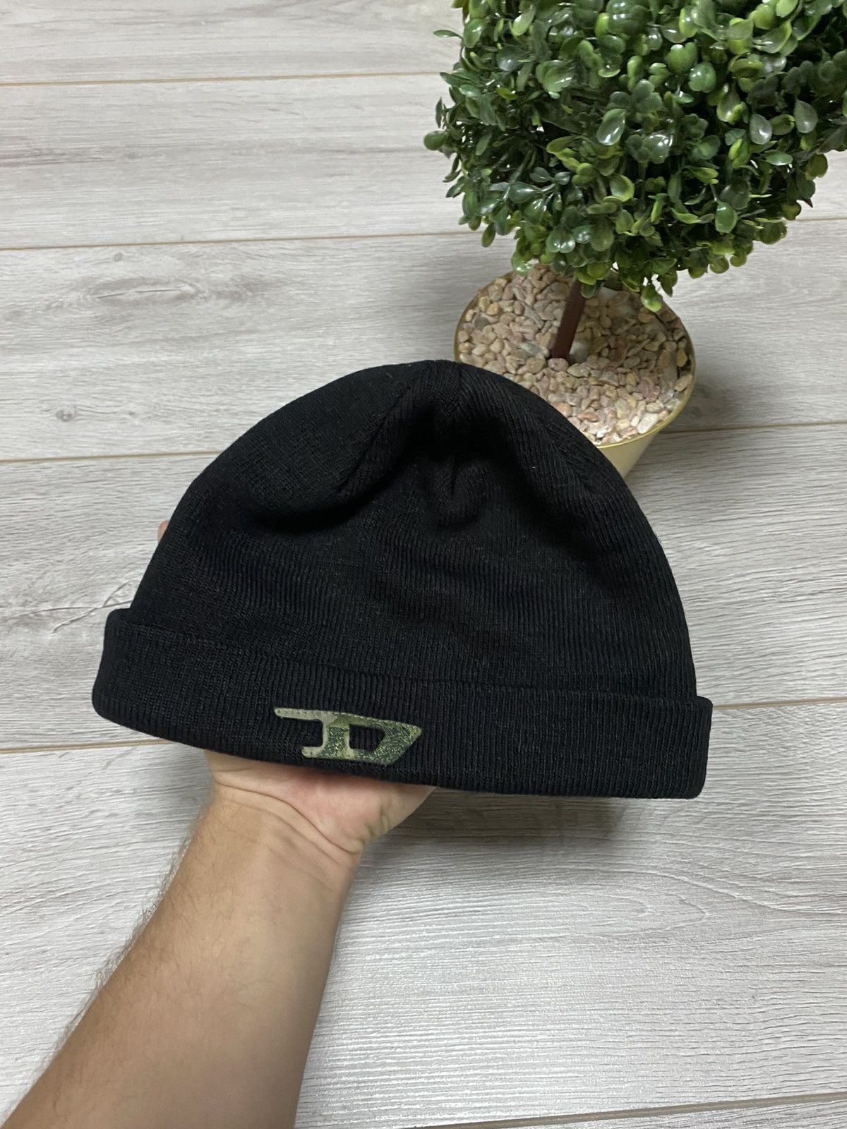 Diesel Diesel camo D logo beanie hat Size ONE SIZE - 1 Thumbnail