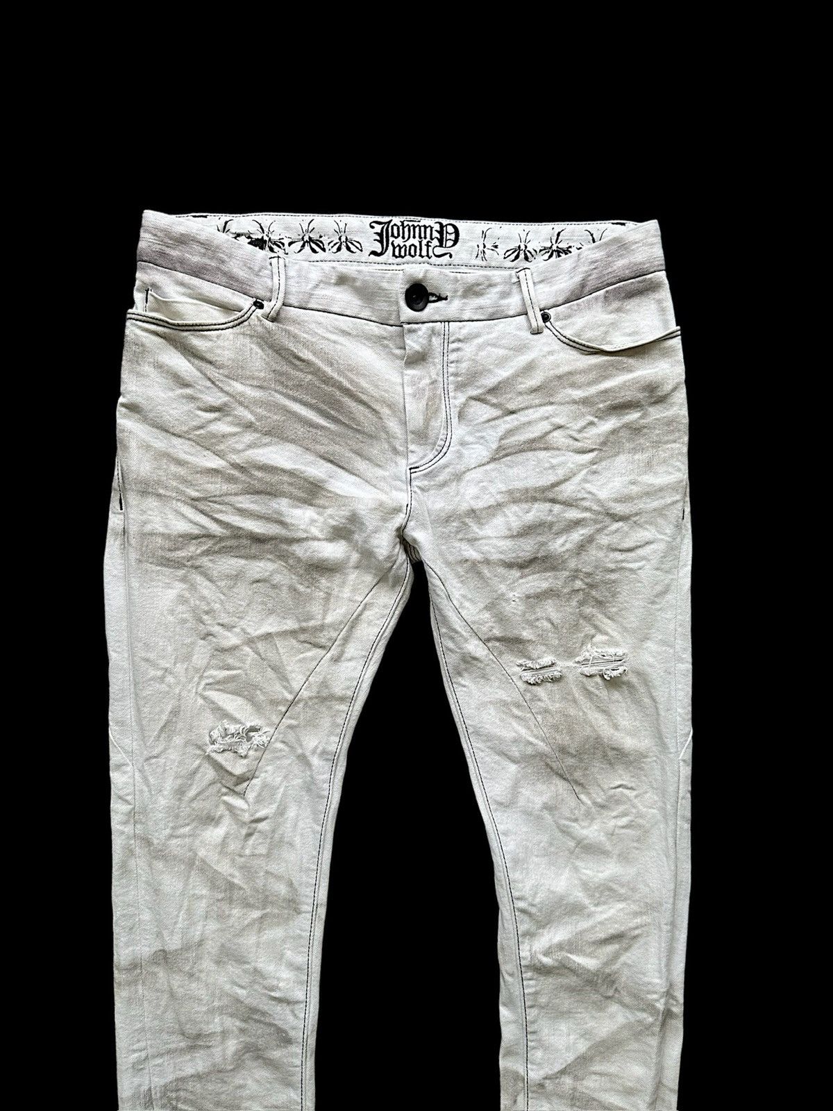 BUFFALO BOBS Size 34/34 - Johnny Wolf clawmark denim slim jeans Size US 34 / EU 50 - 4 Thumbnail