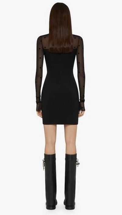 Givenchy o1w1db10325 Transparent 4G And Shirt Dress in Black Size M / US 6-8 / IT 42-44 - 4 Thumbnail