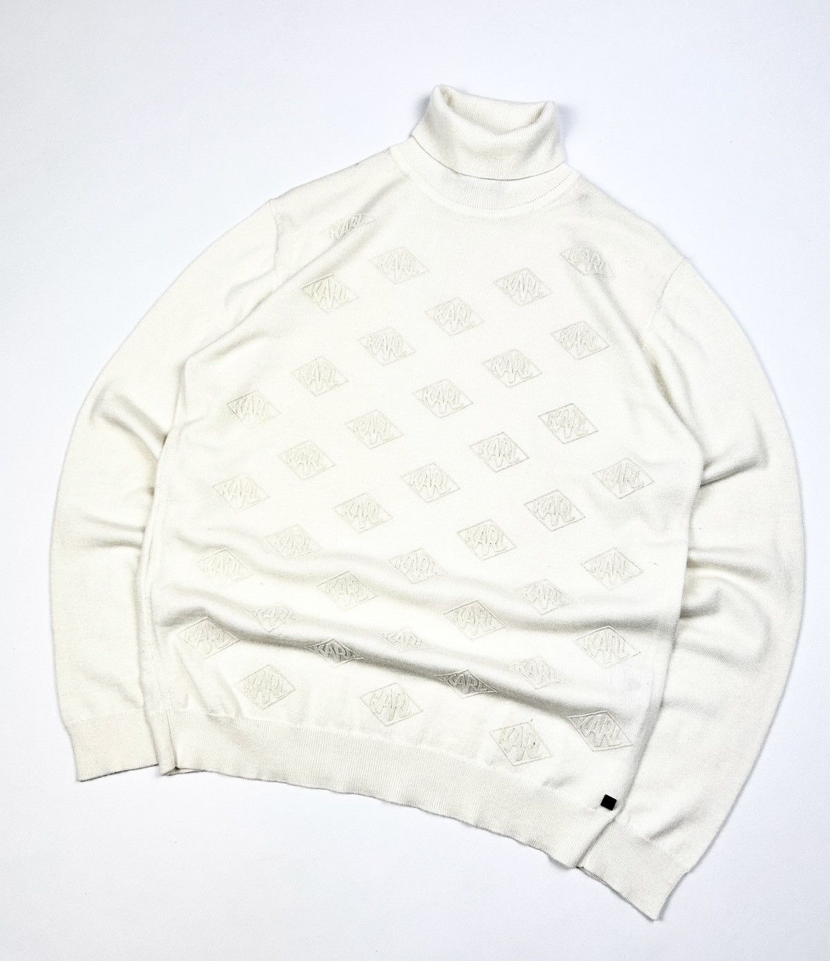 Chanel Rare Karl Lagerfeld Wool Monogram Logo Sweater Size US L / EU 52-54 / 3 - 3 Thumbnail