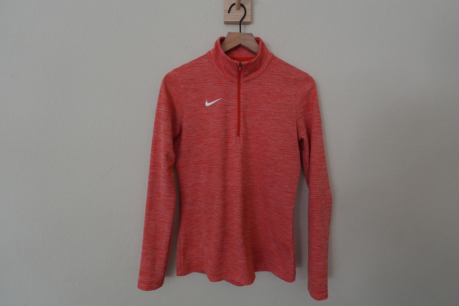 Nike Nike Shirt Women's M Orange Dri-Fit 1/4 Zip Workout Athletic Size M / US 6-8 / IT 42-44 - 1 Thumbnail