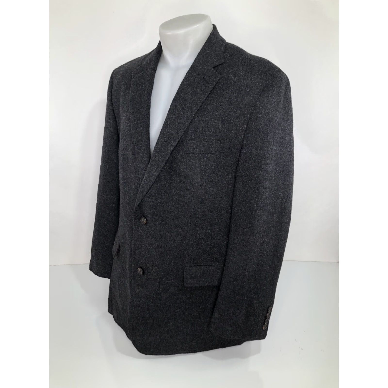 Ralph Lauren RALPH LAUREN / LORO PIANA Italy CAMEL HAIR Blazer Jacket - Mens 44R Charcoal blazer Mens 44R Camel Hair blazer jacket Ralph Lauren Loro Piana Italy Size 44R - 3 Thumbnail