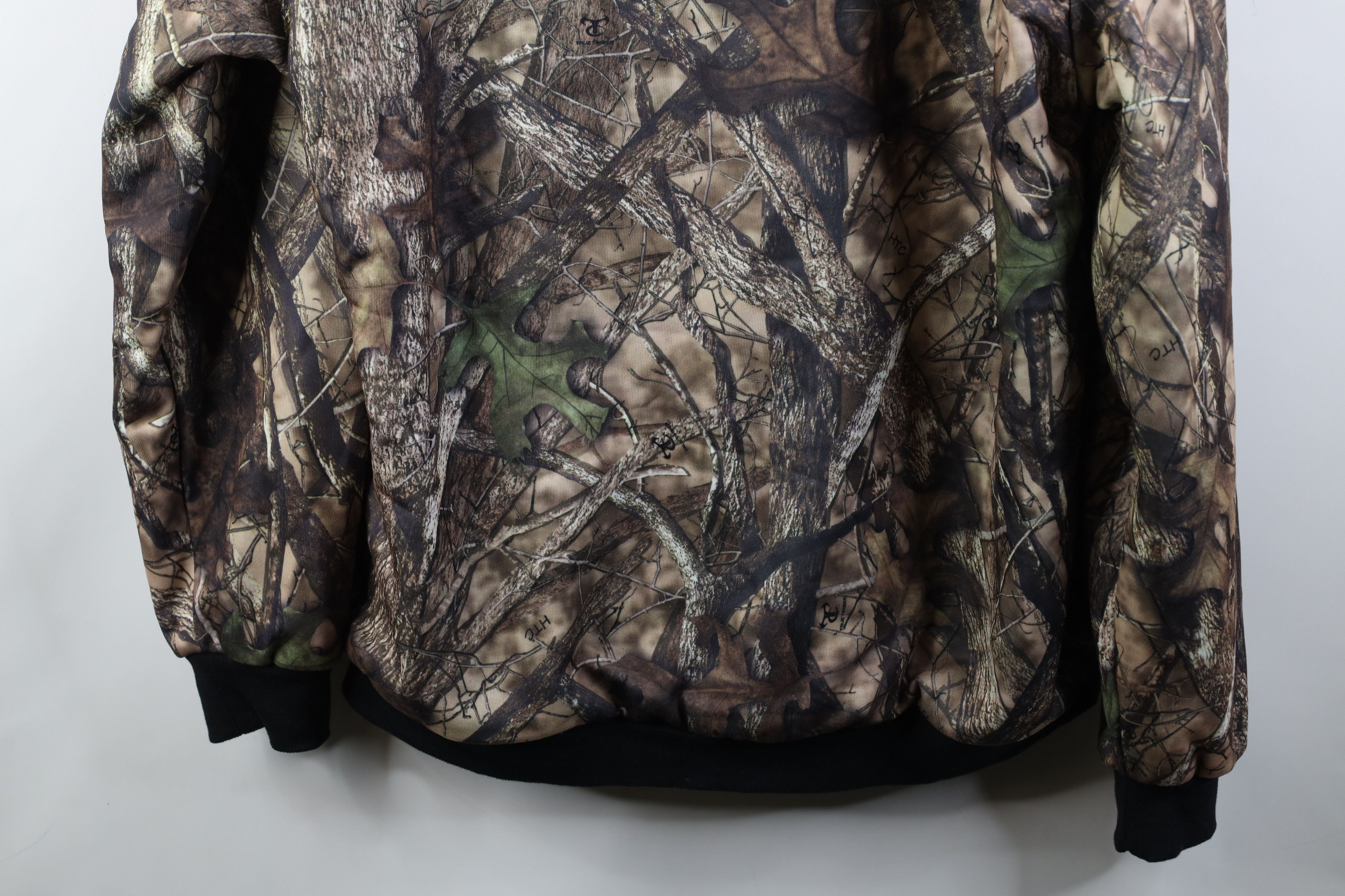 Vintage Vintage Y2K Streetwear Pile Fleece Lined Camouflage Hoodie Size US XXL / EU 58 / 5 - 13 Thumbnail