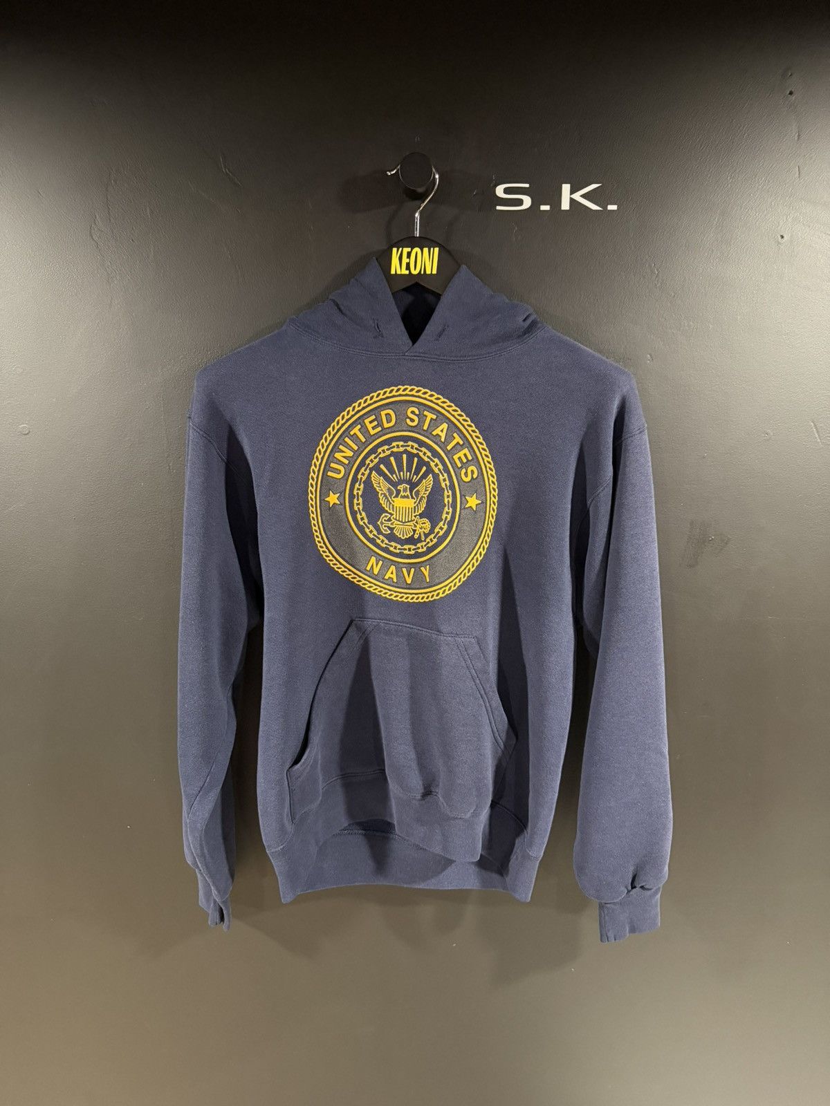 Vintage 2000s Y2K Vintage US Navy Rare Grunge Military Hoodie S Size US S / EU 44-46 / 1 - 1 Thumbnail