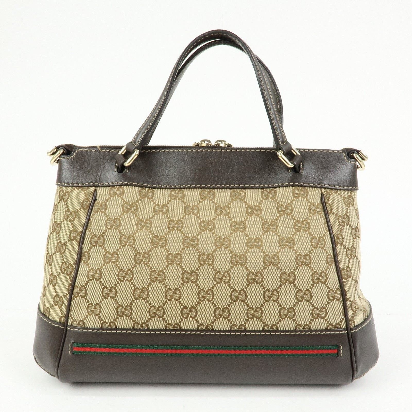 Gucci Gucci Mayfair GG Canvas & Leather Shoulder Bag Brown Size ONE SIZE - 2 Thumbnail