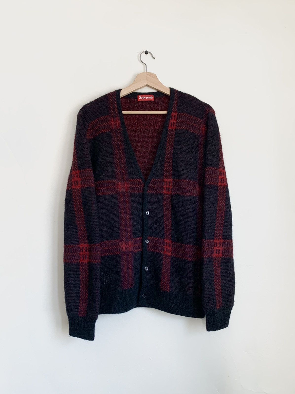 Supreme Supreme 2014 Plaid Mohair Cardigan | Grailed