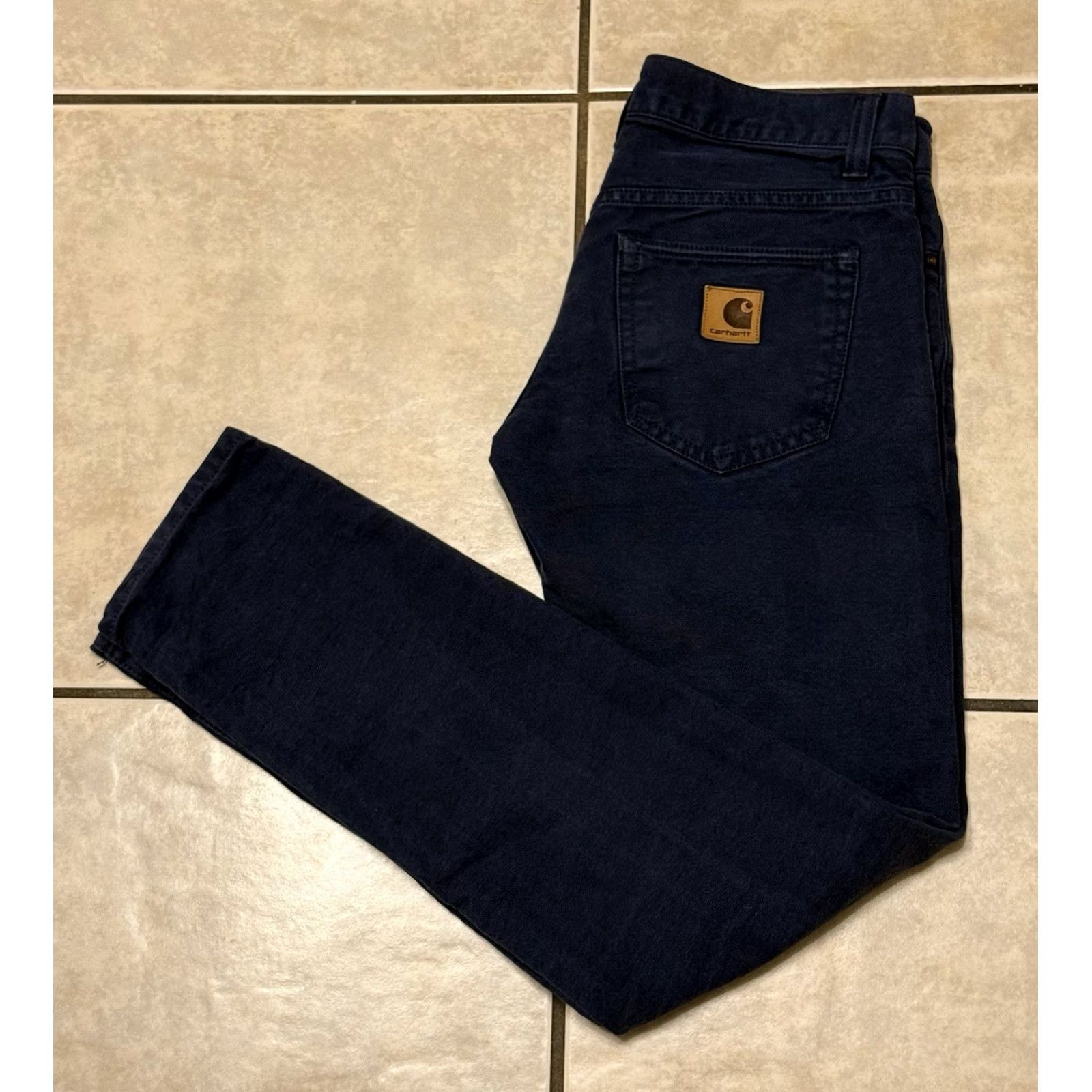 Carhartt Wip Carhartt WIP Privateer Pants Selvedge Denim 30x34 Dark Wash Tunisia Work Jeans Mens Regular Blue Cotton Denim 5-Pocket Design Straight Size US 30 / EU 46 - 2 Thumbnail