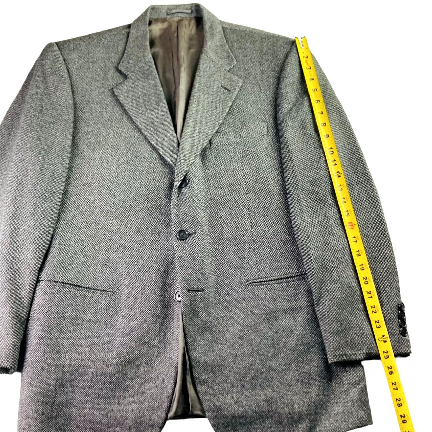 Corneliani Corneliani Blazer Jacket 2-Button Single-Breasted Wool Silk Tweed Check 42R Italy Mens Regular Vintage No Size 42R - 7 Thumbnail
