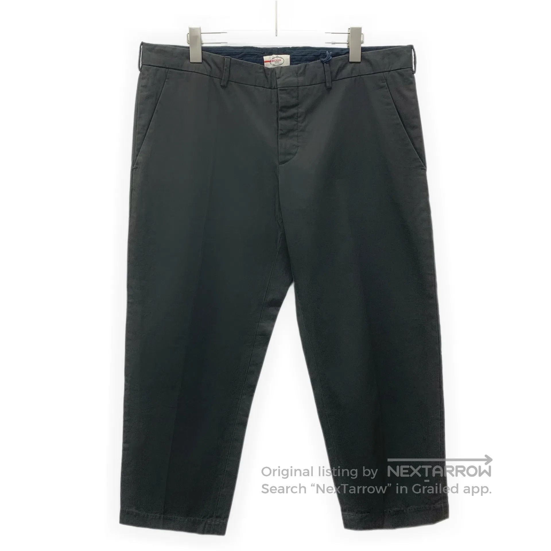 Prada Prada Black Cotton Casual Pants| Size US 36 / EU 52 - 1 Thumbnail