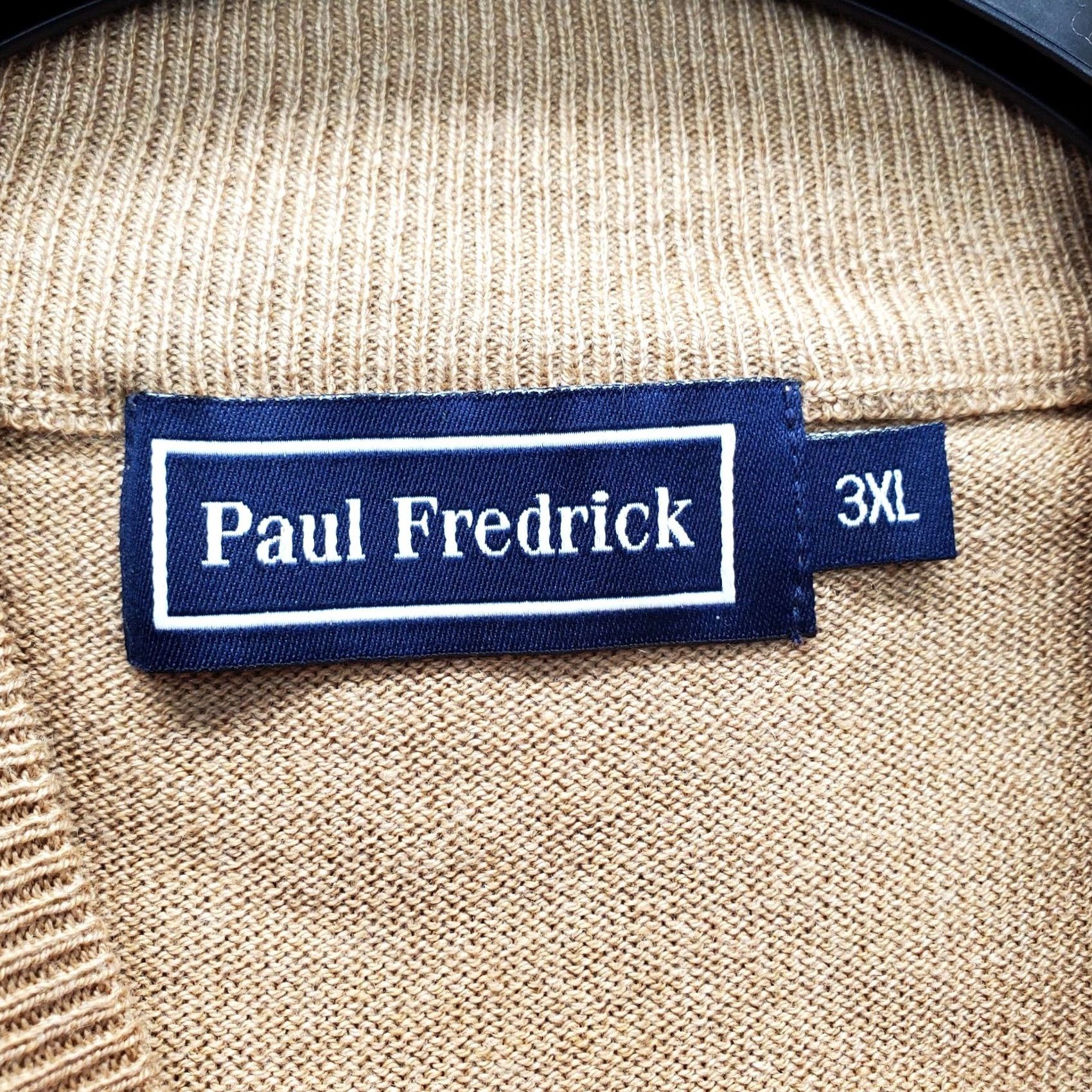 Vintage Paul Fredrick Sweater Mens 3XL Brown Knit Silk Long-Sleeve Mock Neck Pullover Size US XXL / EU 58 / 5 - 5 Thumbnail