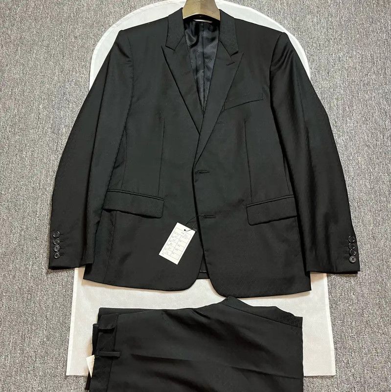 Dior Dior Black Wool Men's Spring Autumn Jacket 0089 Size US L / EU 52-54 / 3 - 1 Thumbnail