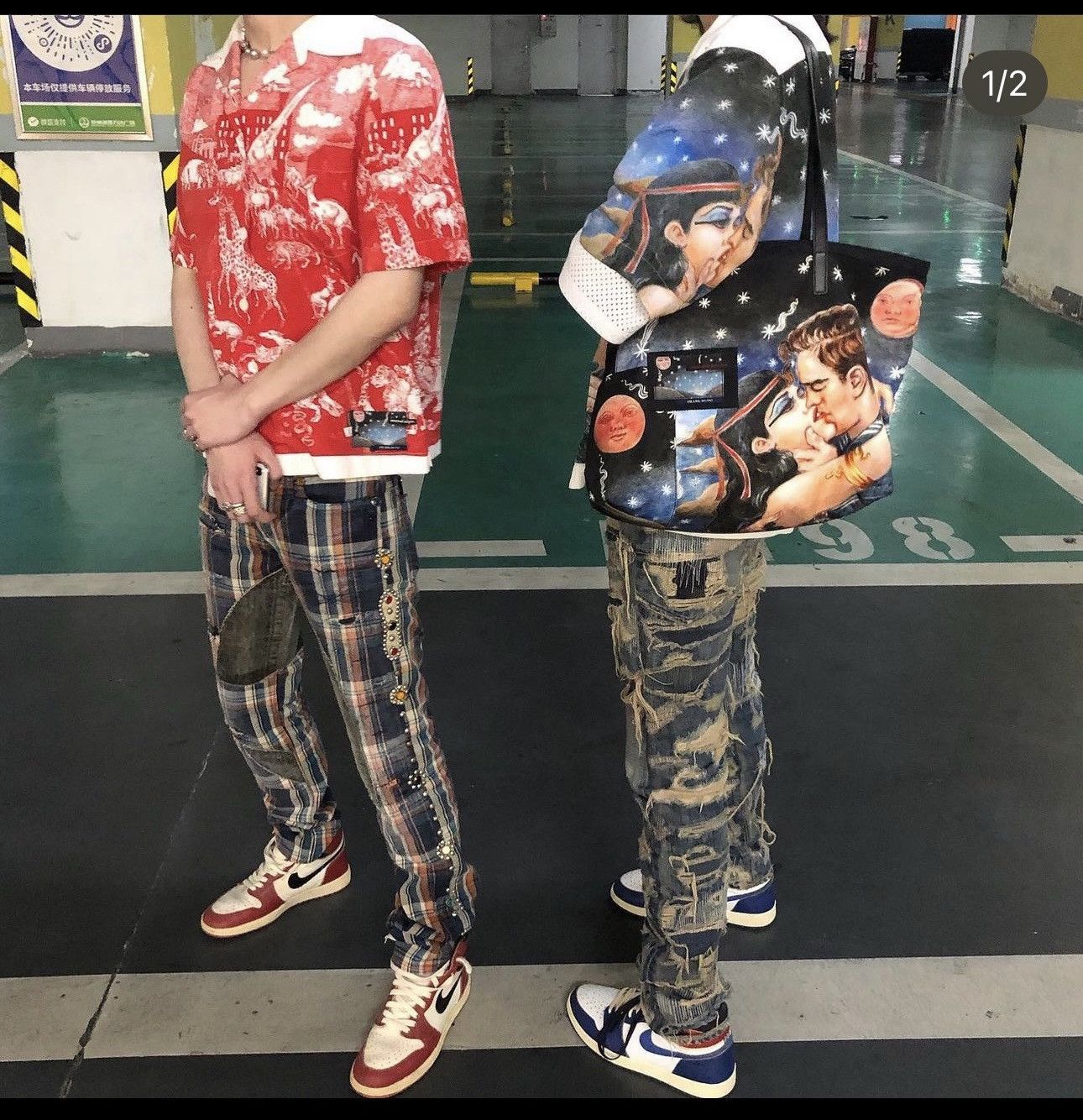 Kapital × Kapital Kountry Kapital S/S14 “ Sailor Ninja “ Plaid Gemstone Pant Size US 28 / EU 44 - 18 Thumbnail
