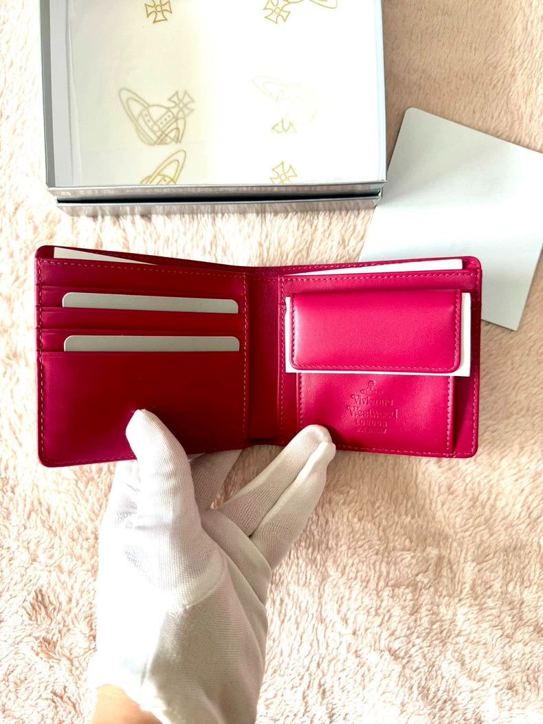 Vivienne Westwood vivienne westwood A leather wallet with cross crease and t Size ONE SIZE - 4 Thumbnail