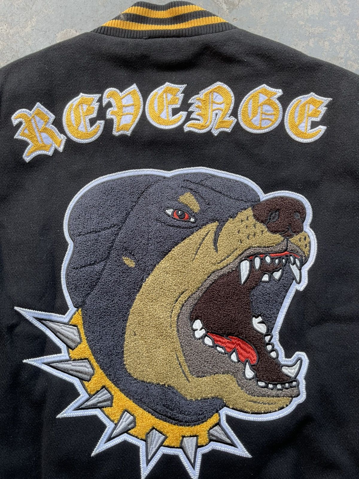 Revenge Revenge Rottweiler Varsity Jacket Black/Yellow Size US S / EU 44-46 / 1 - 3 Thumbnail