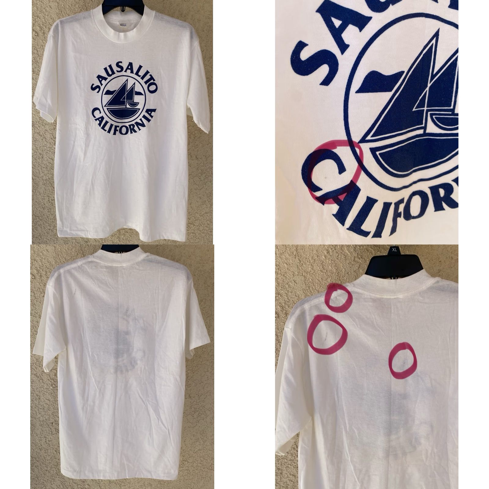 Vintage VINTAGE Belton California T Shirt Sailboat Graphic Tee Shirt L White Men Size US L / EU 52-54 / 3 - 8 Thumbnail