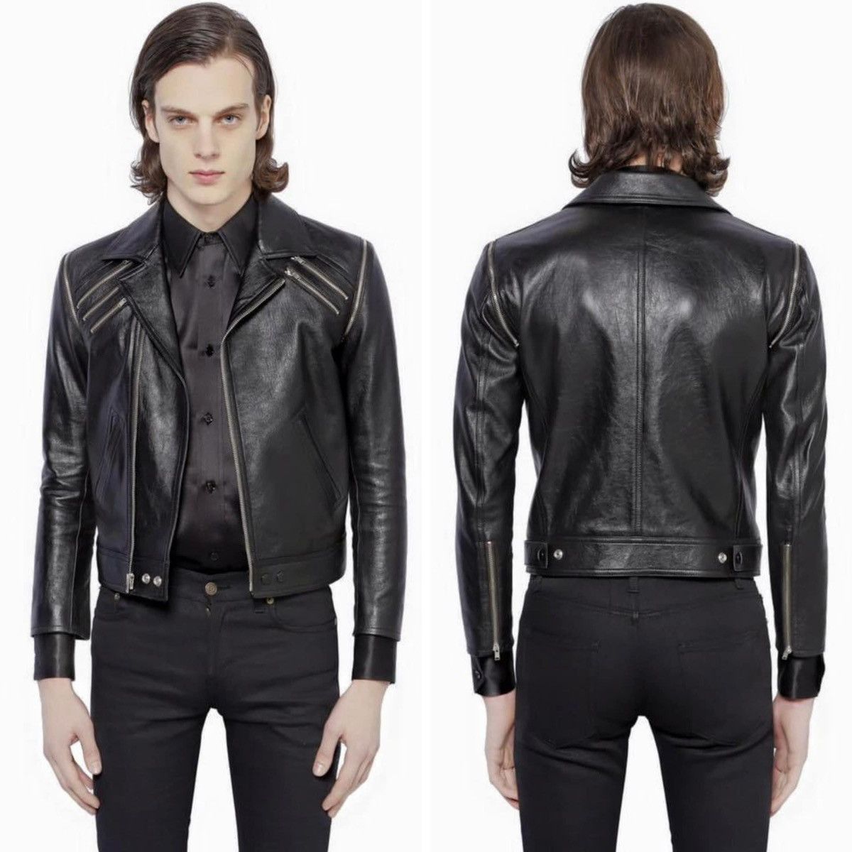 Hedi Slimane × Saint Laurent Paris 15FW 5 Zips Detachable Sleeve