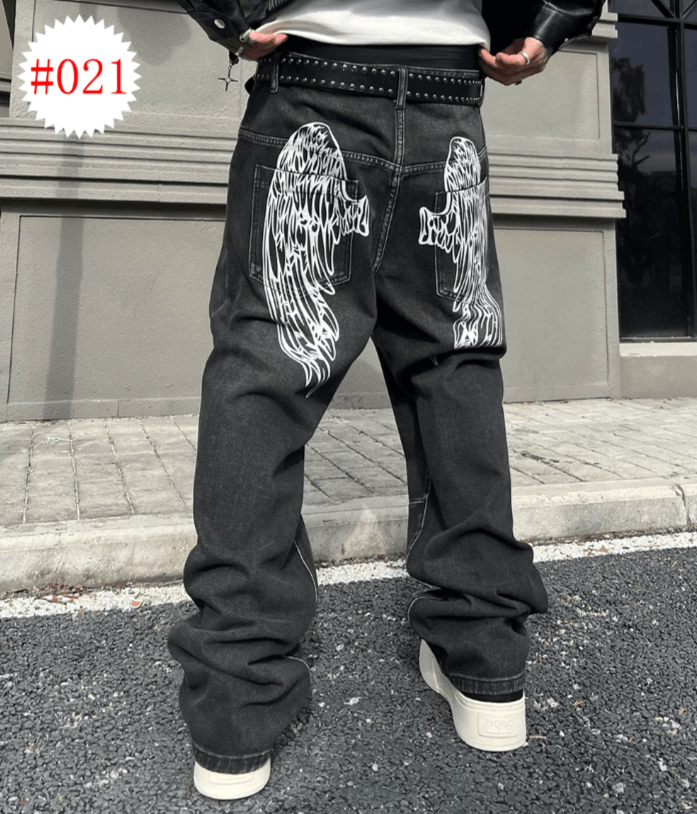 Black Straight Leg Jeans
