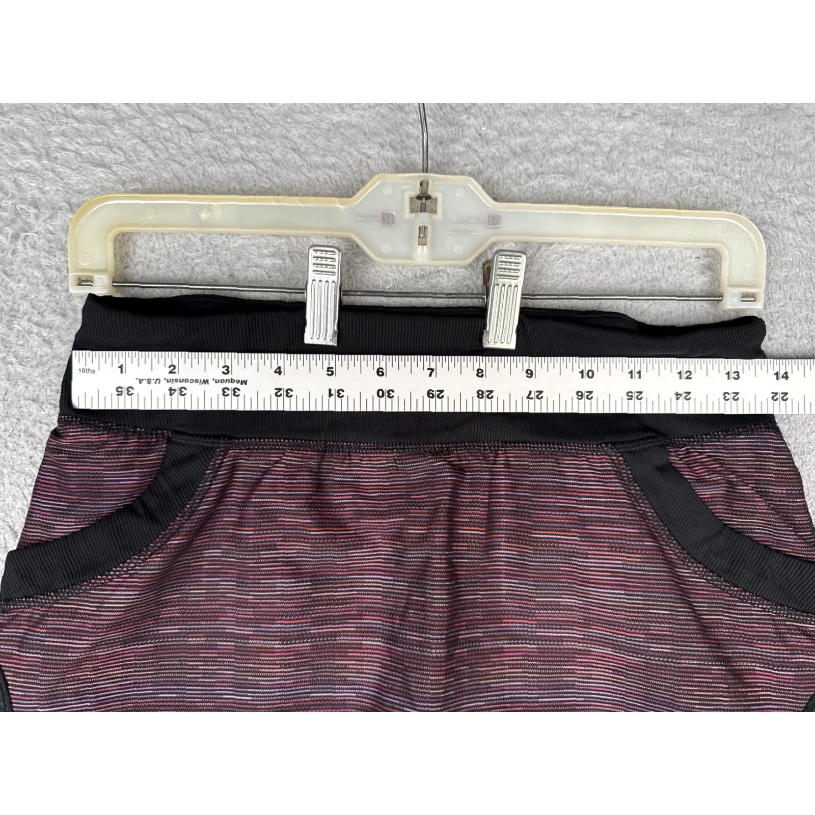 Lululemon Lululemon Skort Womens 4 Pink Black Striped Athletic Running Built In Shorts Gym Shirt Size 27" / US 4 / IT 40 - 6 Thumbnail