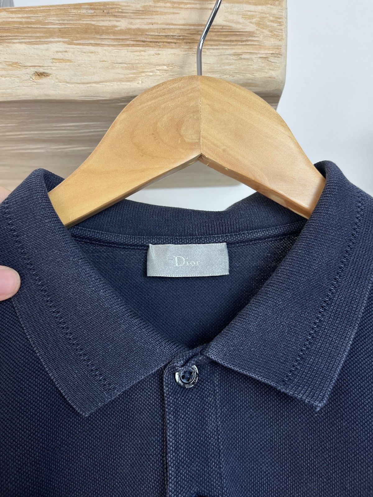 Dior Dior Homme Embroidered Logo Polo T-shirt hedi slimane luxury Size US L / EU 52-54 / 3 - 2 Thumbnail