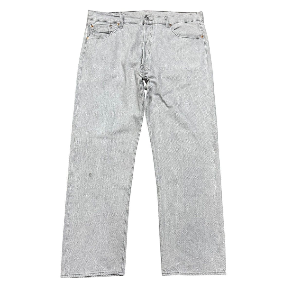 Levi's Levis 501 Grey Denim Jeans Size US 38 / EU 54 - 3 Thumbnail