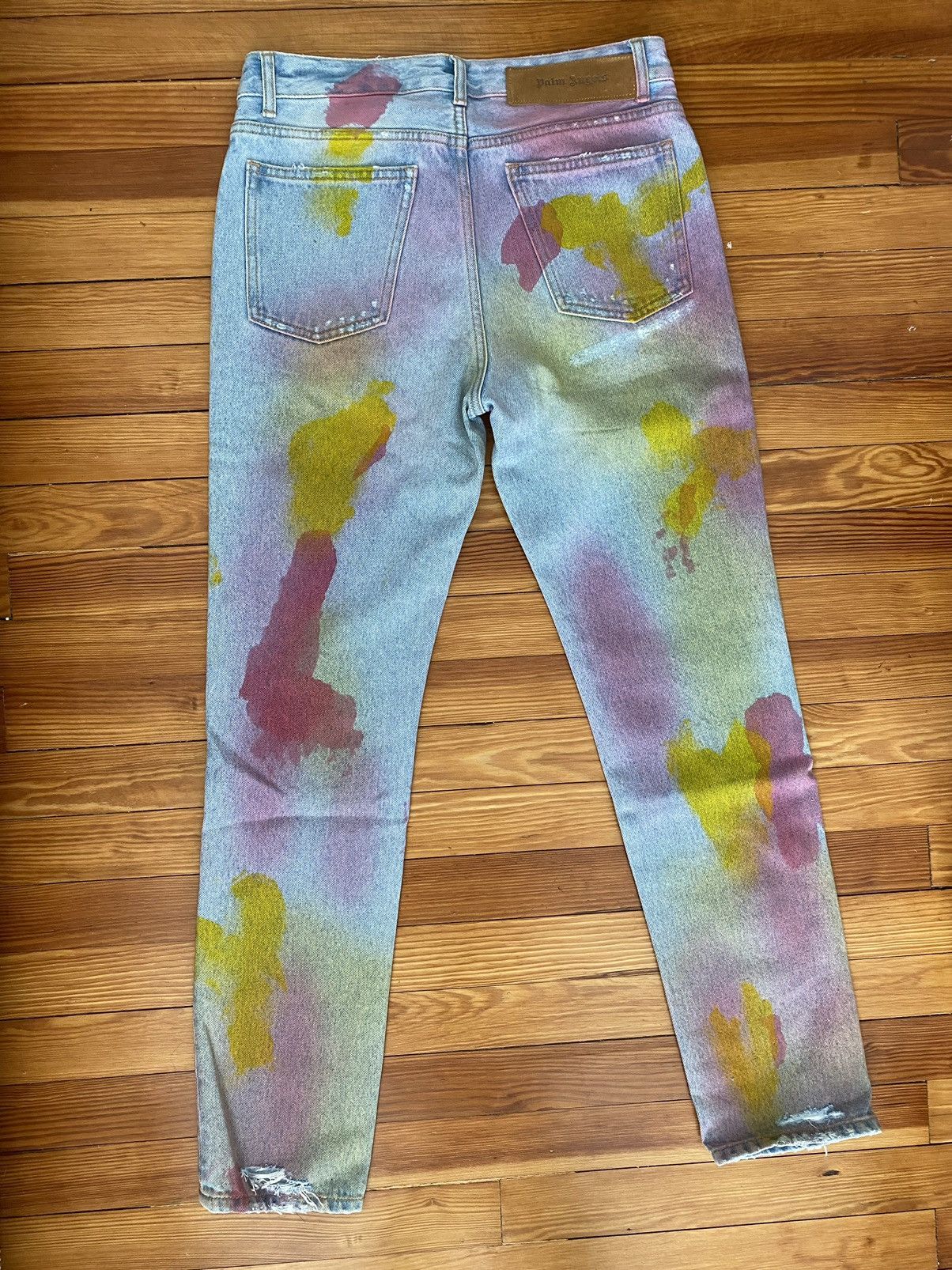 Palm Angels Tie Dye Relaxed Fit Denim Size US 30 / EU 46 - 5 Thumbnail
