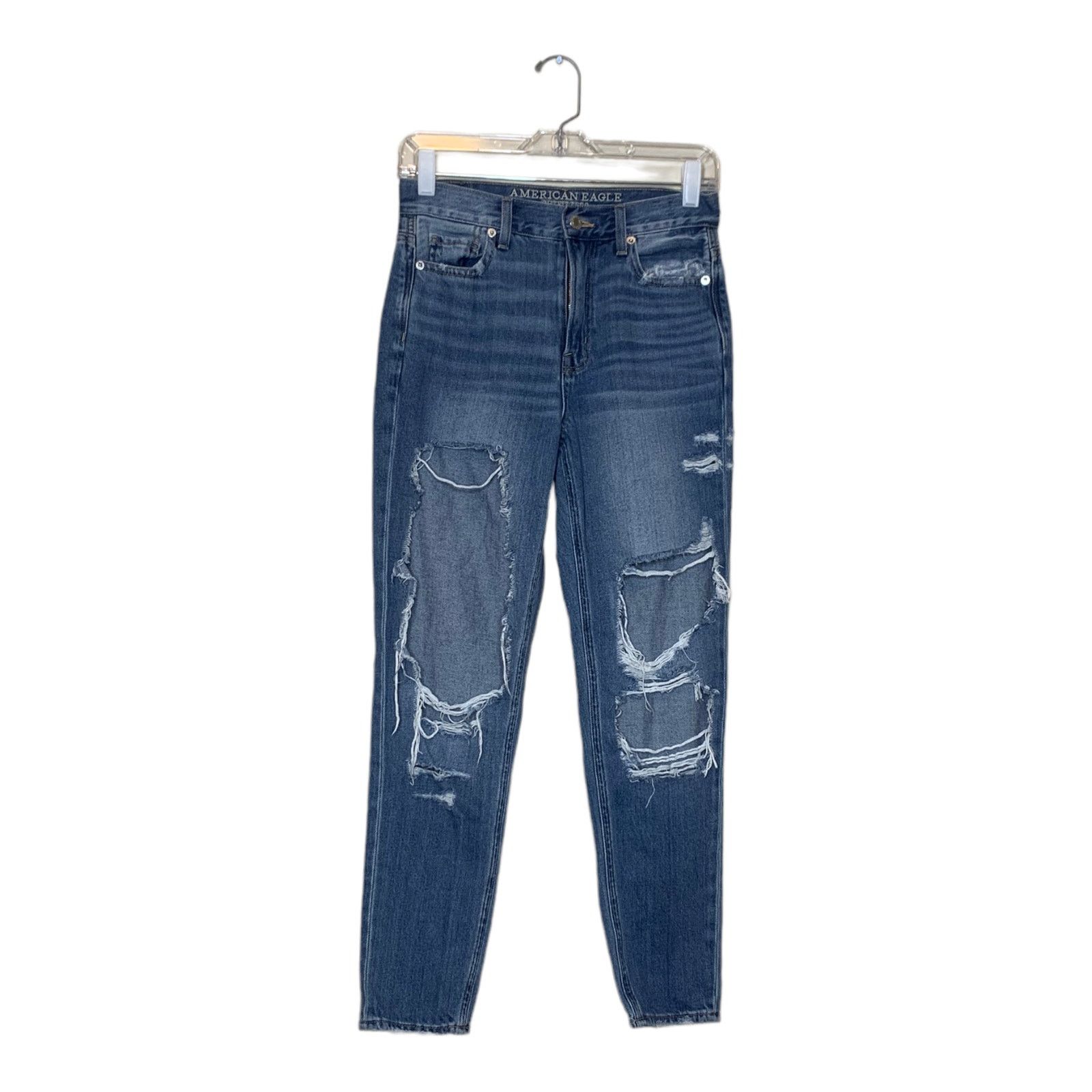 American Eagle Outfitters American Eagle distressed mom jeans size 0 Size 25" / US 0 / IT 36 - 1 Thumbnail