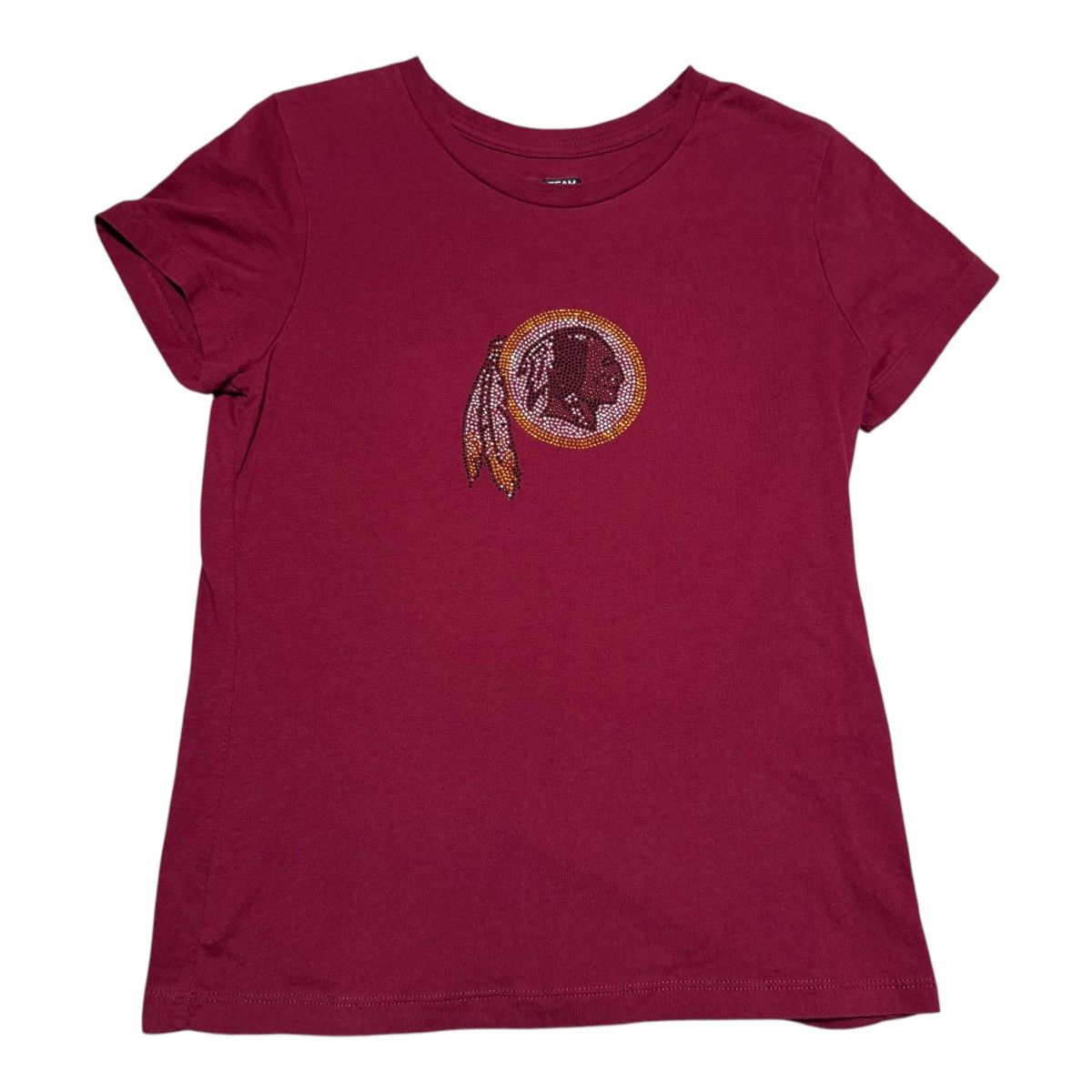 NFL Washington Redskins Rhinestone Logo Shirt Women’s Small Size S / US 4 / IT 40 - 1 Thumbnail