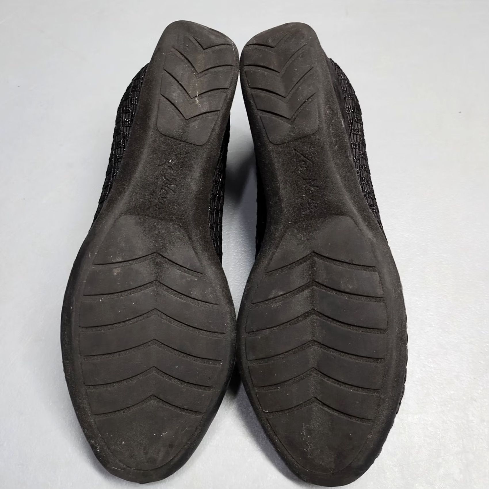 ALEXIS Zee Alexis Wedge Ballet Flats Womens 8 Black & Gray Stretch Slip On Comfort Flat Shoes Size US 8 / IT 38 - 7 Thumbnail