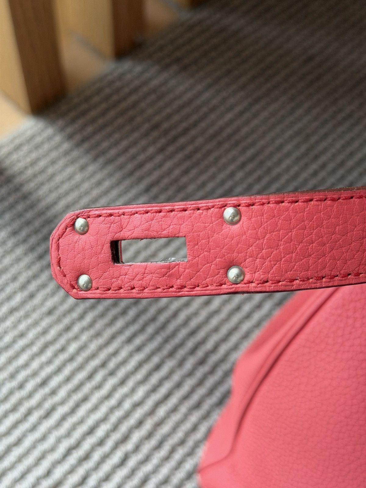 Hermes Hermes Bougainvillea Red Taurillon Clemence Hac 40 Handbag Size ONE SIZE - 10 Thumbnail
