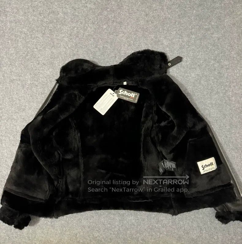 Schott Schott NYC Fur One-Piece Aviator Leather Jacket Size US M / EU 48-50 / 2 - 4 Thumbnail