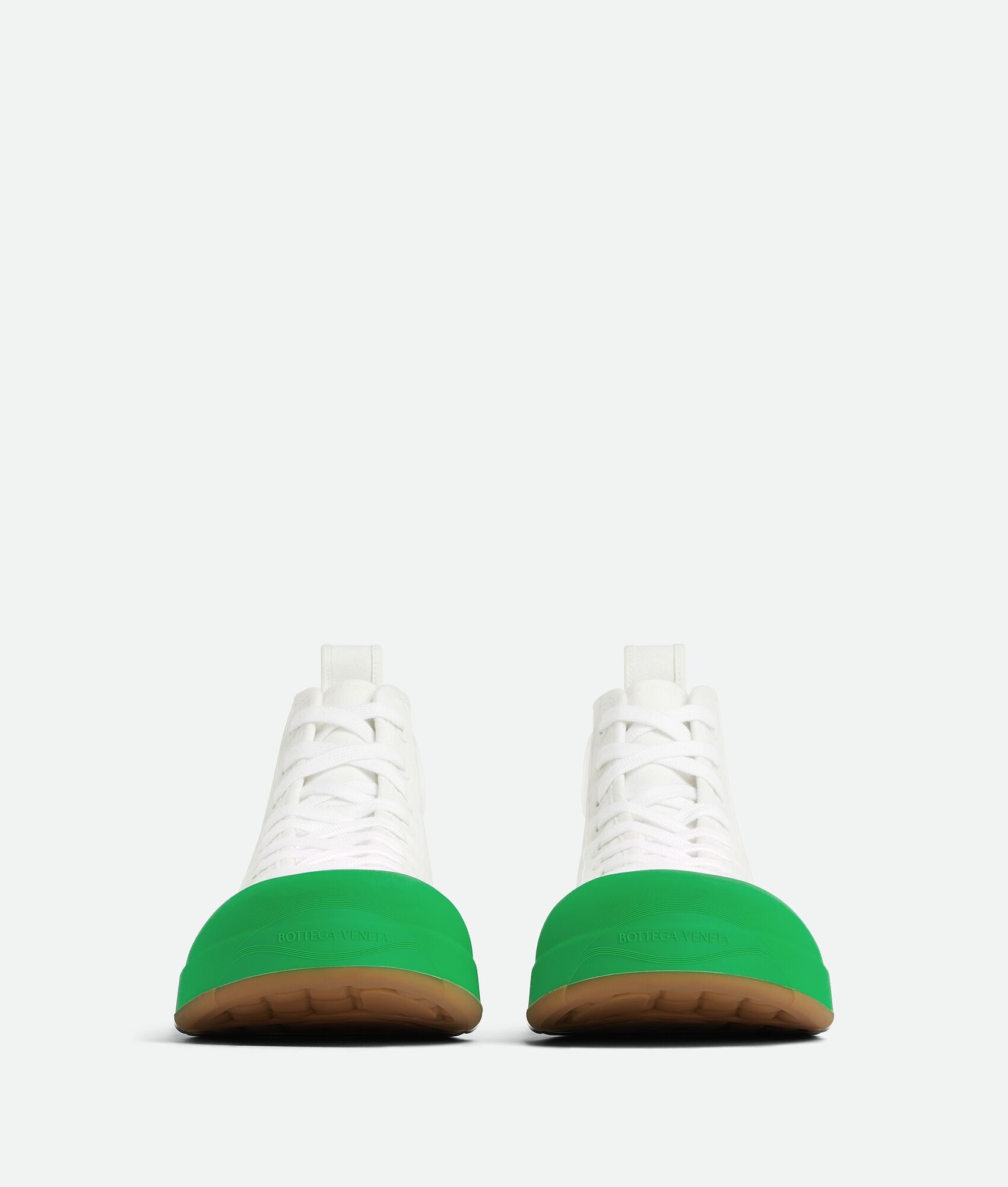 Bottega Veneta o1w1db10525 Vulcan Sneakers in Optic White/Parakeet Size US 10 / EU 43 - 2 Thumbnail
