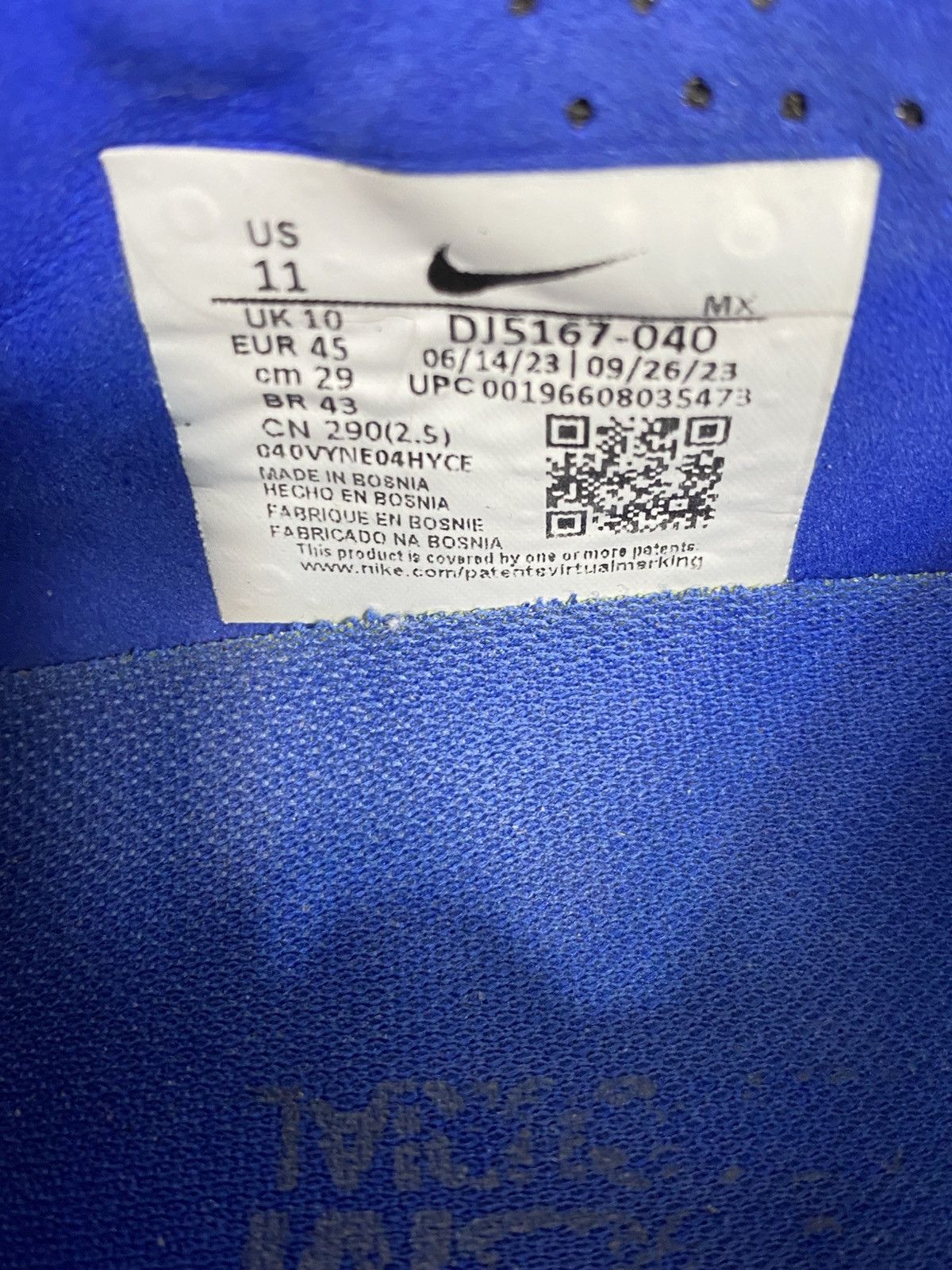 Nike Nike Mercurial Vapor 15 Elite FG Black Royal - Size 11 Size US 11 / EU 44 - 11 Thumbnail