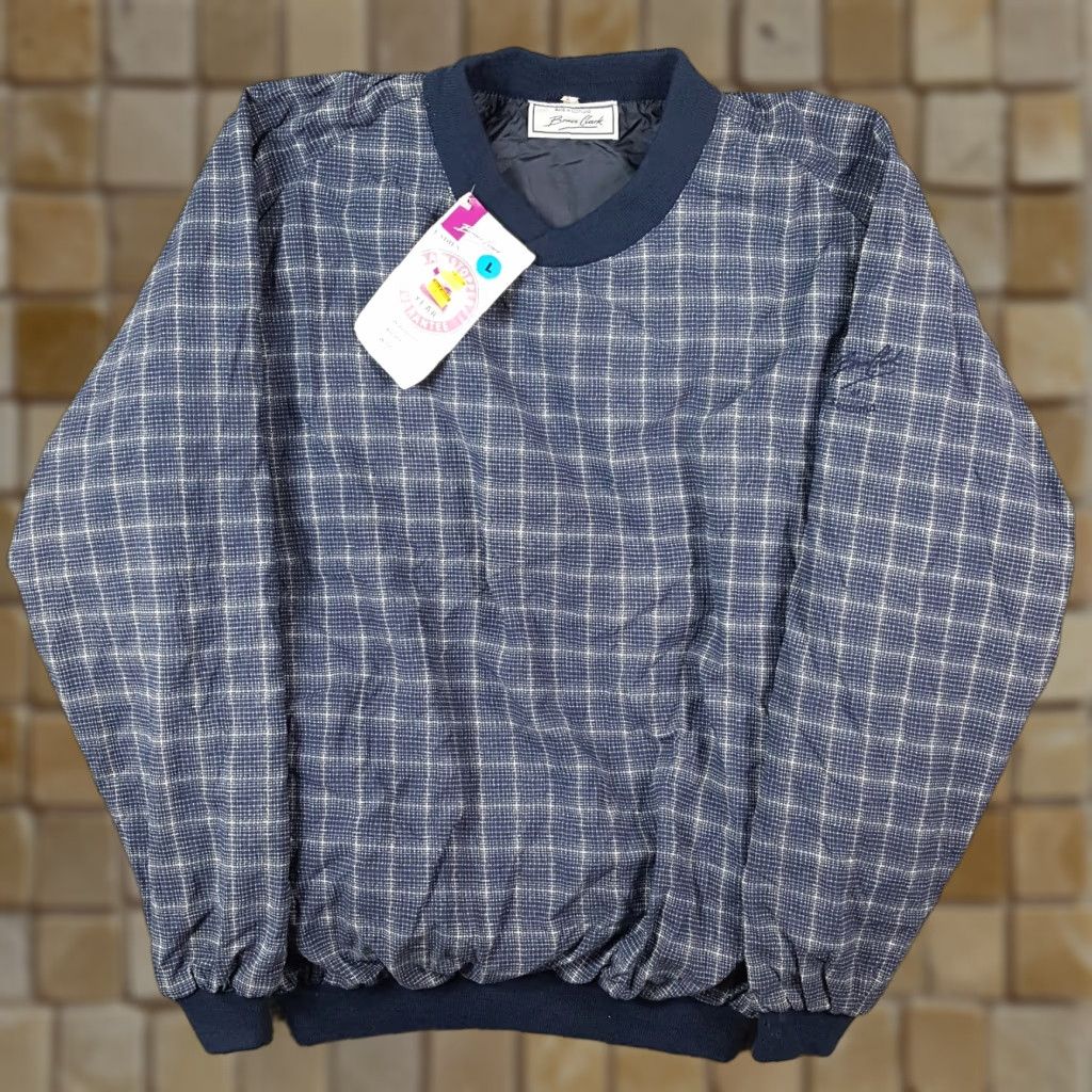 Vintage VINTAGE Bruce Clark Windbreaker Jacket Womens Plaid Blue Windproof Breathable Scotland Large Pullover Jacket 80s 90s Outdoor Casual Travel Workwear Size L / US 10 / IT 46 - 1 Thumbnail