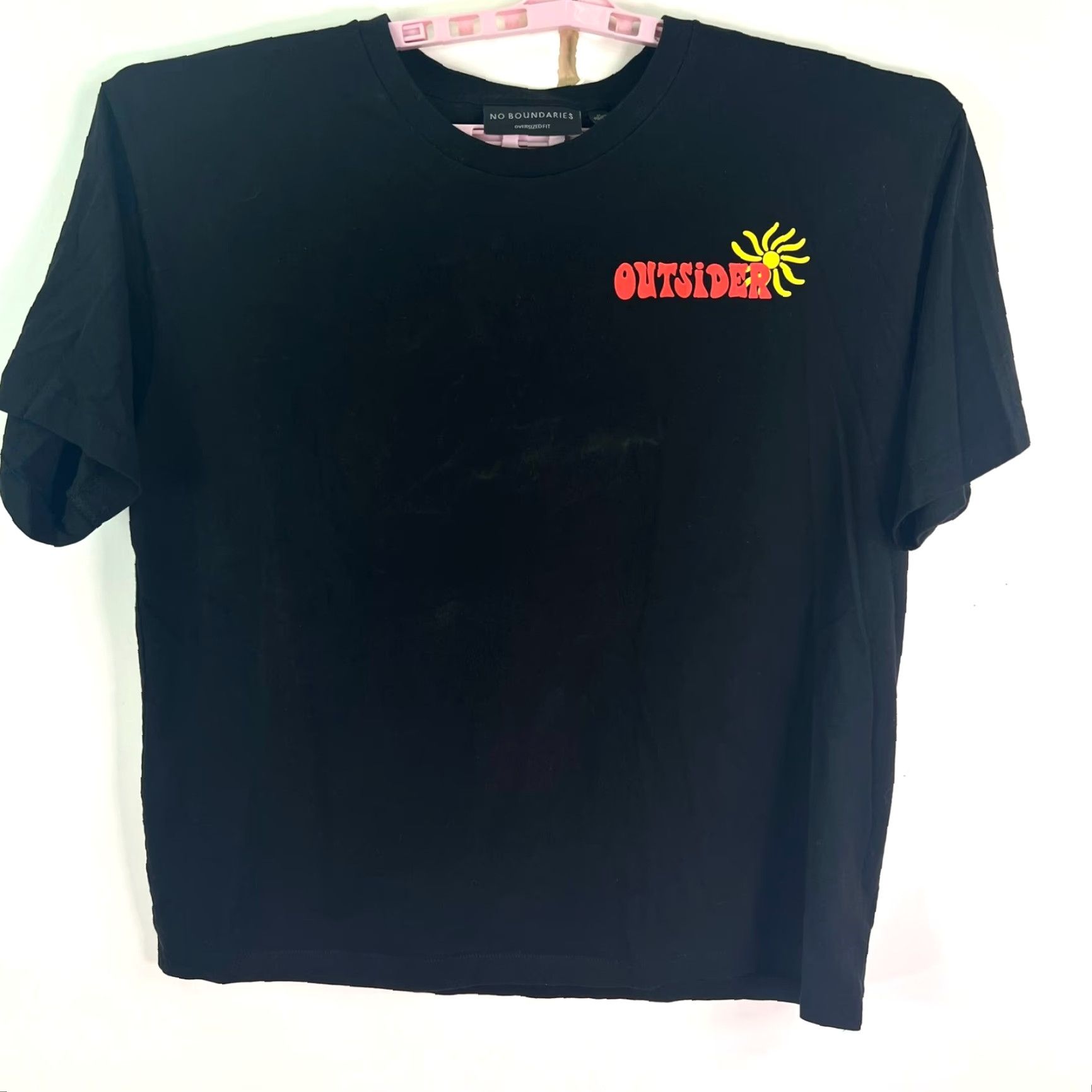 Vintage No Boundaries Shirt Adult M Black Graphic Print Crew Neck Logo Cotton Short Sleeve Mens Size US M / EU 48-50 / 2 - 2 Thumbnail