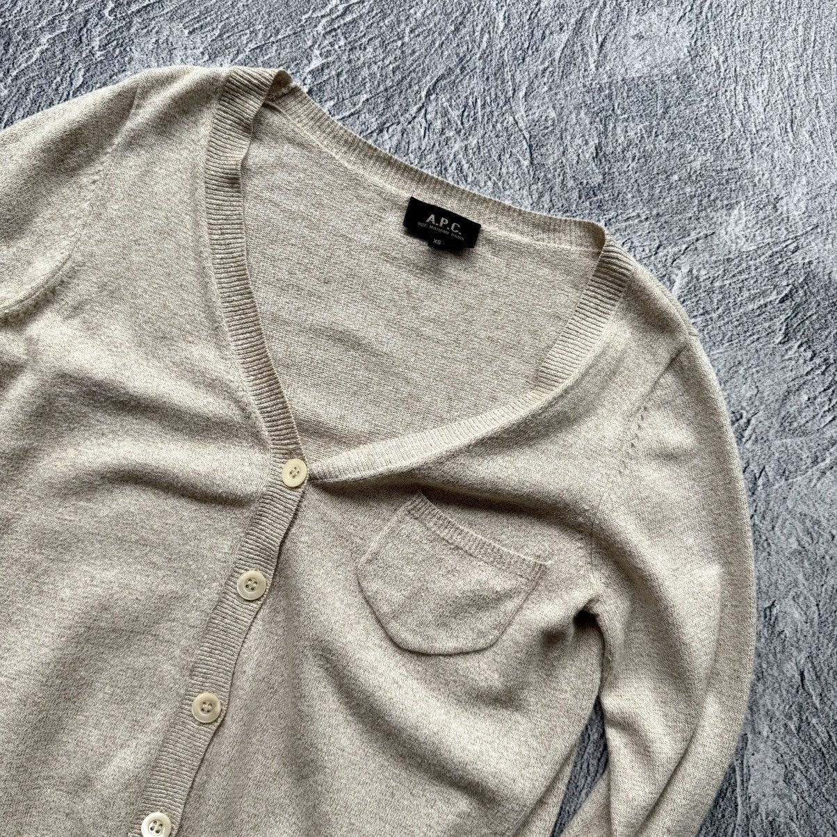 A.P.C. A.P.C. Rue Madame Paris Womens Beige Cotton Linen Size XS / US 0-2 / IT 36-38 - 3 Thumbnail