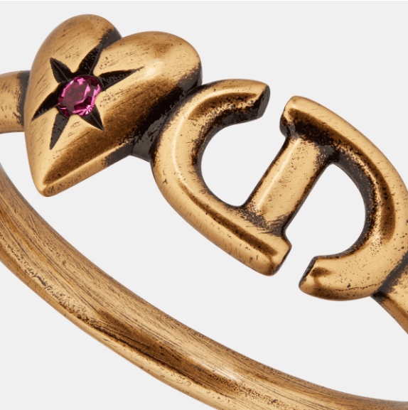 Dior o1w1db10126 R2227W Size : OS / Charms Ring in Gold/Pink Size ONE SIZE - 4 Thumbnail