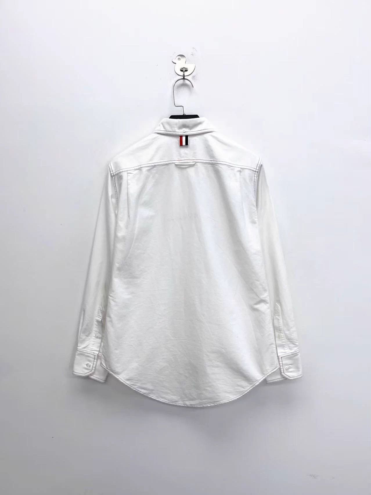 Thom Browne Thom Browne White Stripe Patch Shirt Unisex 0 Size XS / US 0-2 / IT 36-38 - 2 Thumbnail