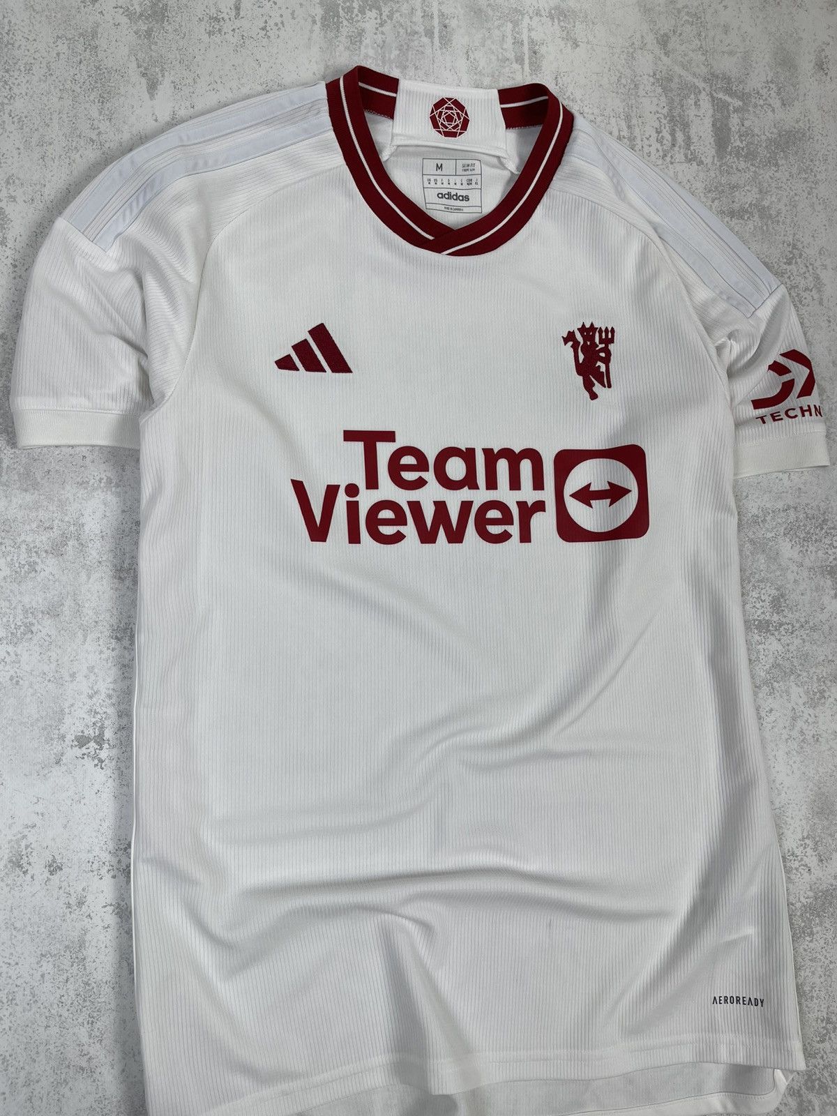 Adidas 23/24 Man United Third Kit - AEROREADYTech Minimalist Design Size US M / EU 48-50 / 2 - 6 Thumbnail