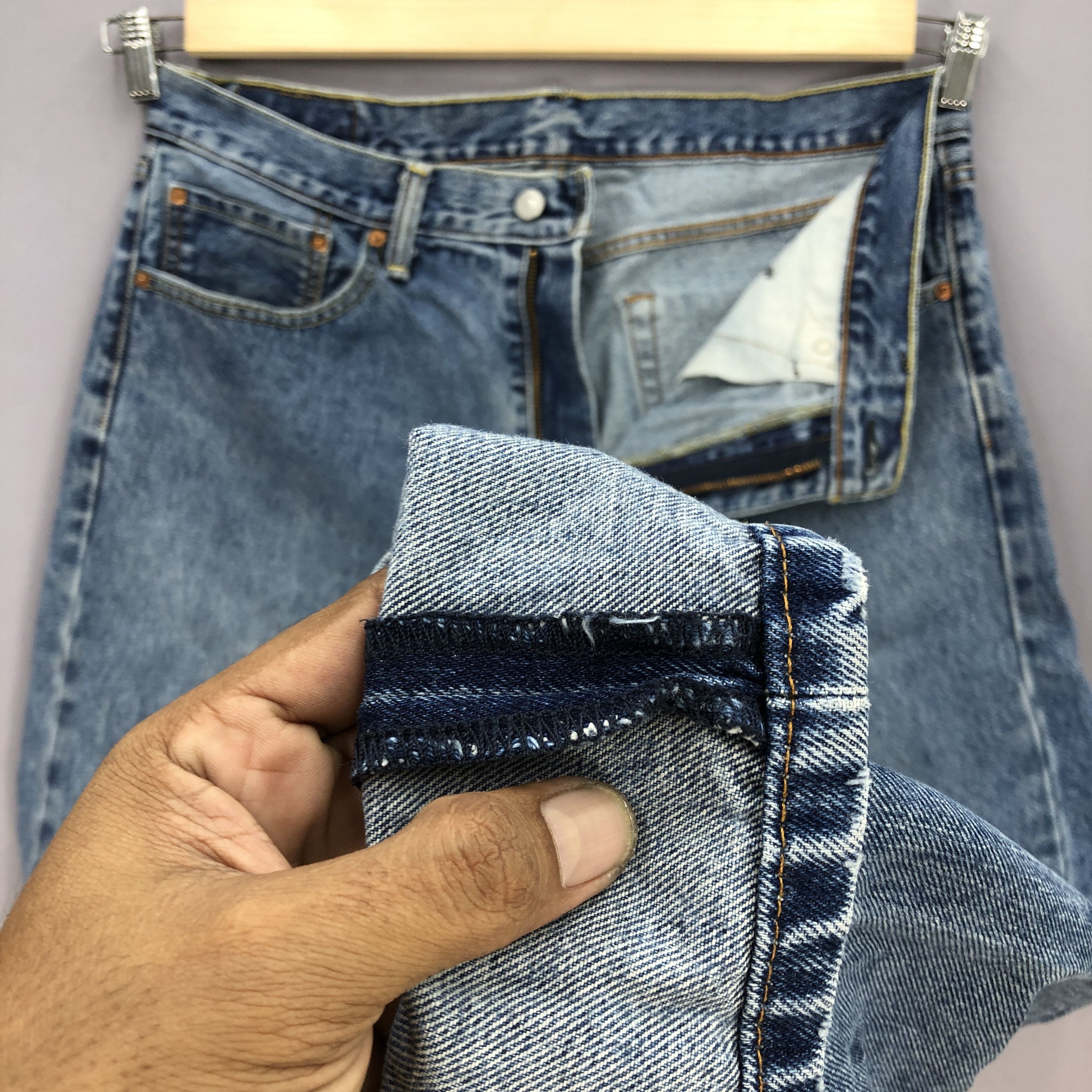 Levi's Vintage Y2K Levis 505 Jeans Levi's Stonewash Faded Denim Size US 36 / EU 52 - 8 Thumbnail
