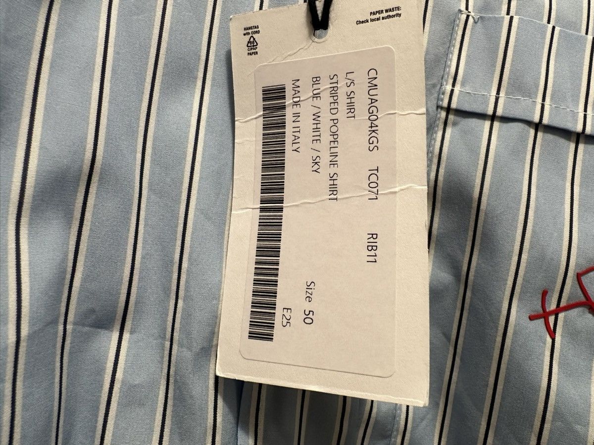 Plan C Plan C Colorblocked Robot Embroidery Striped Shirt Size US M / EU 48-50 / 2 - 6 Thumbnail